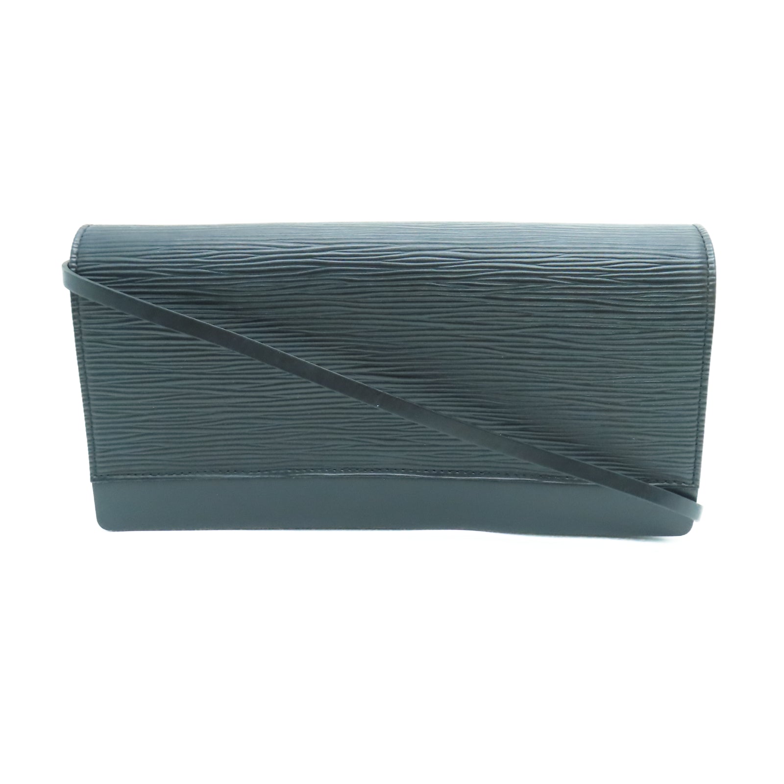 LOUIS VUITTON Epi皮革Honfleur金扣肩背袋黑色