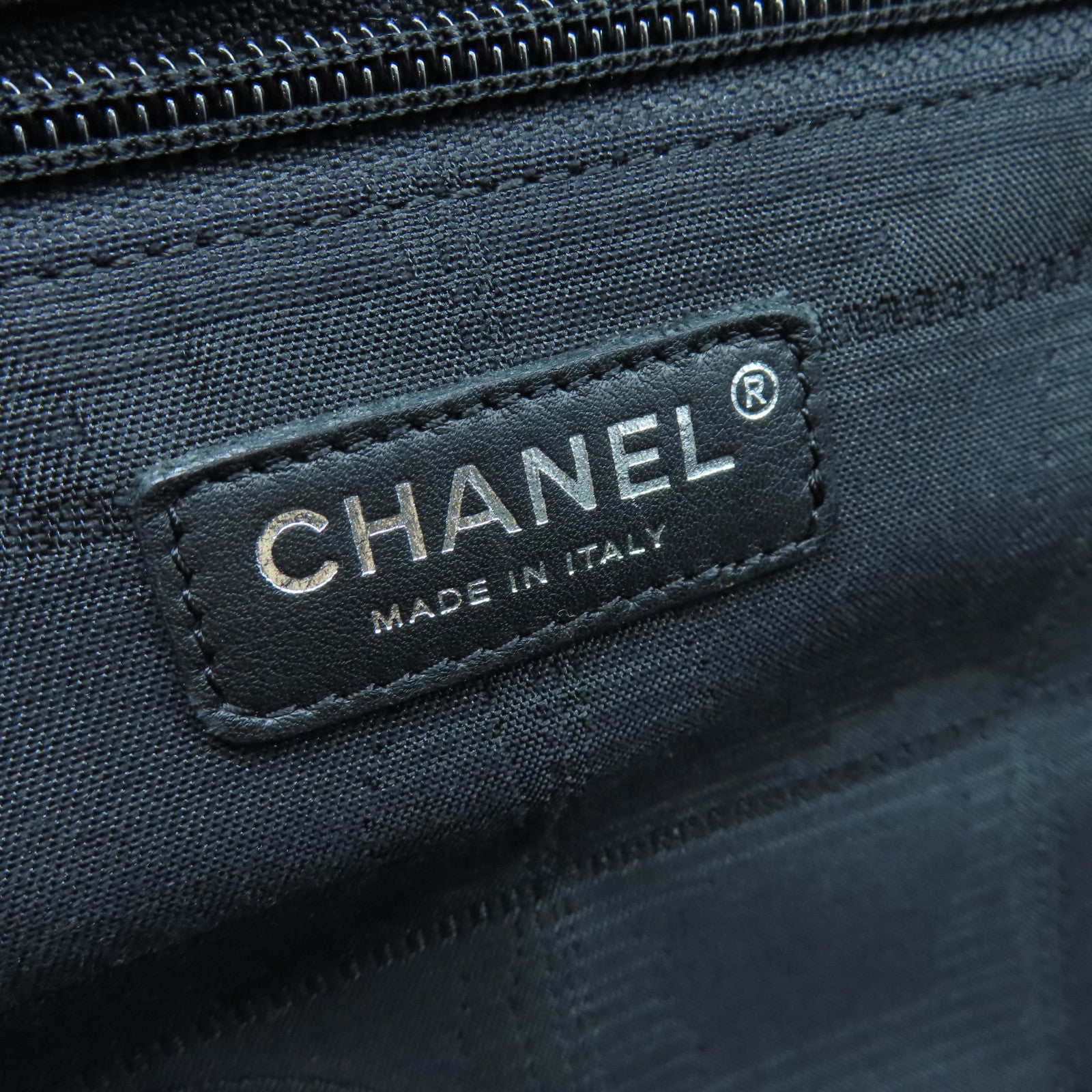CHANEL 【激減優惠】帆布Tote Bag銀扣手挽袋黑色