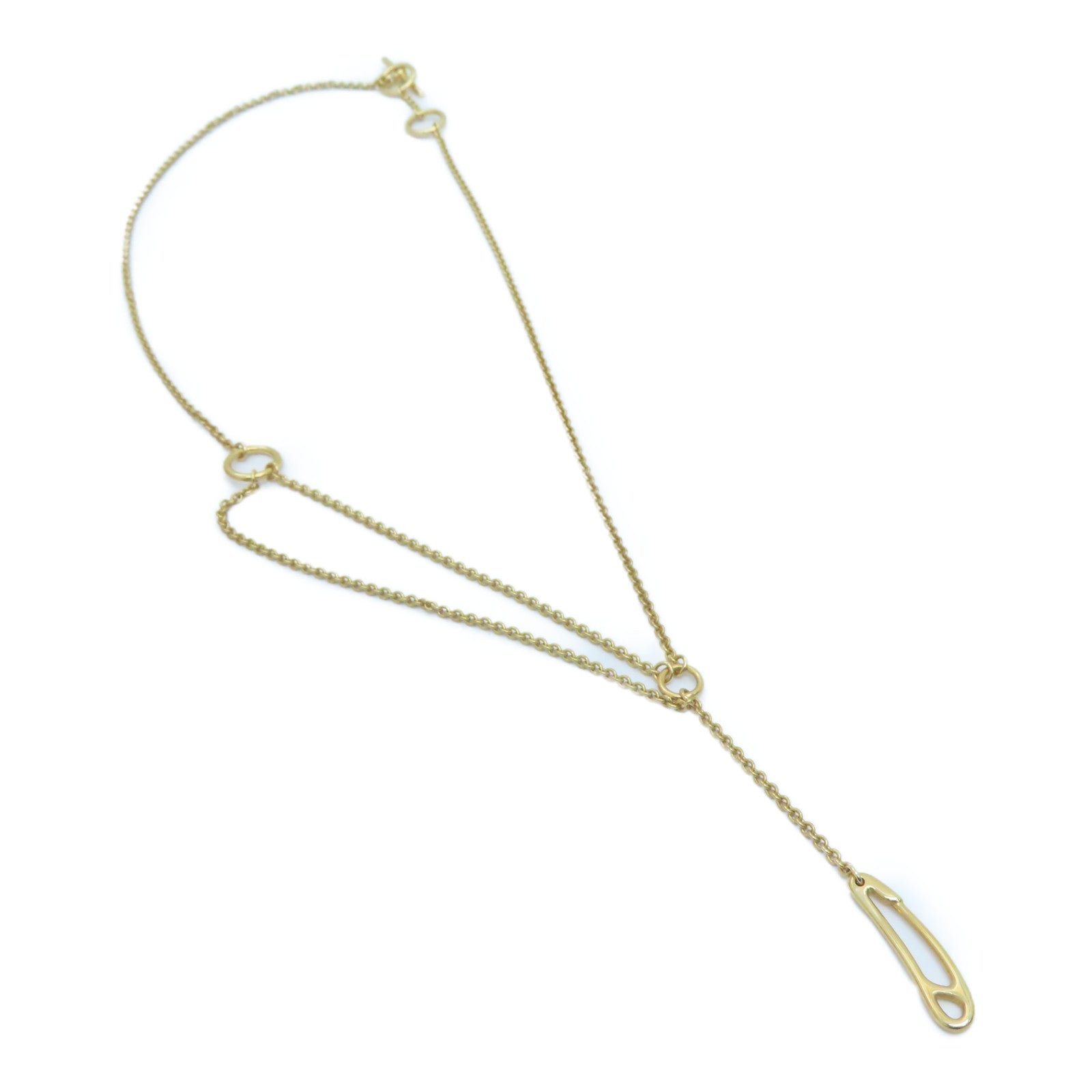 HERMES 18K玫瑰金Collier Chaine D Ancre Mini Punk项链