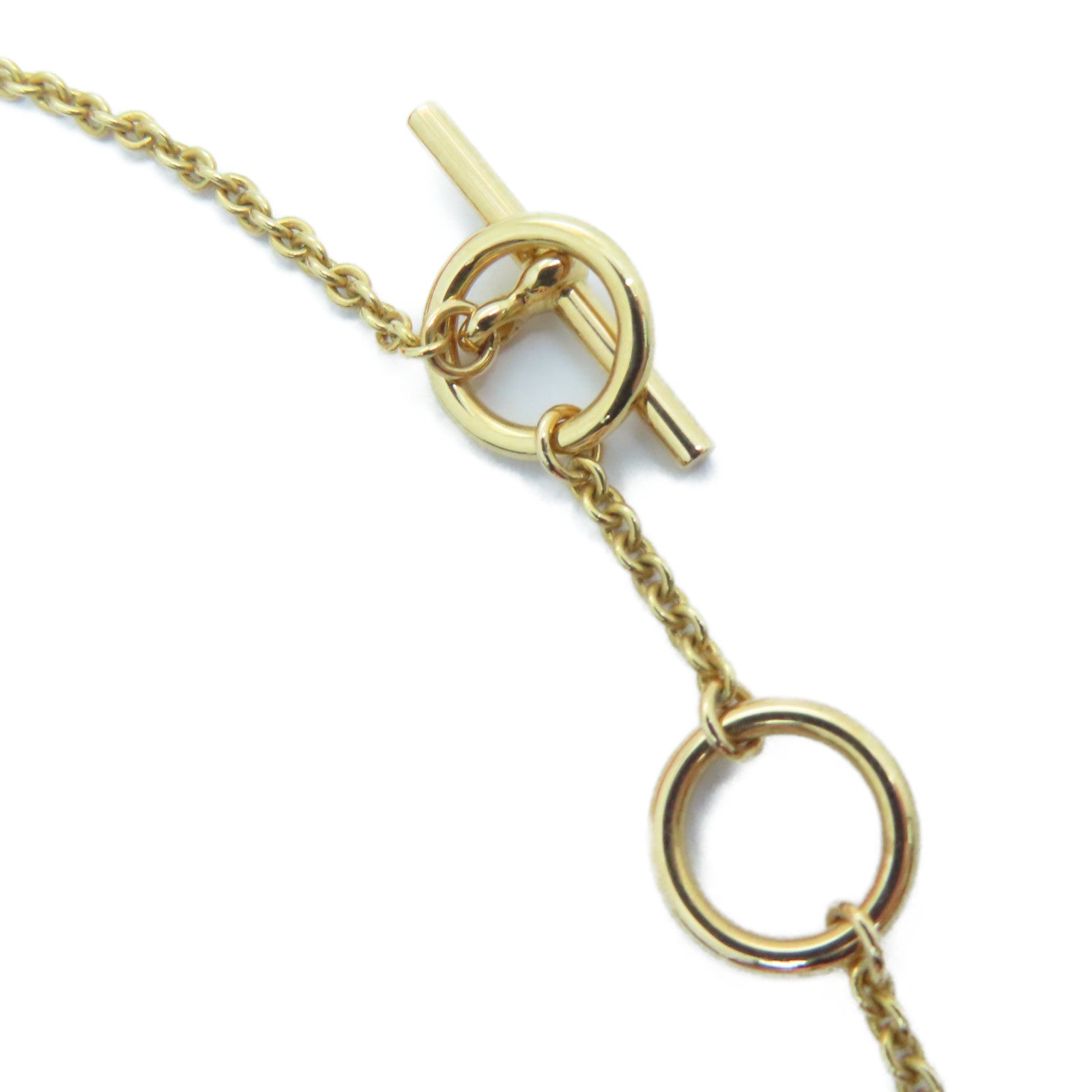 HERMES 18K玫瑰金Collier Chaine D Ancre Mini Punk项链