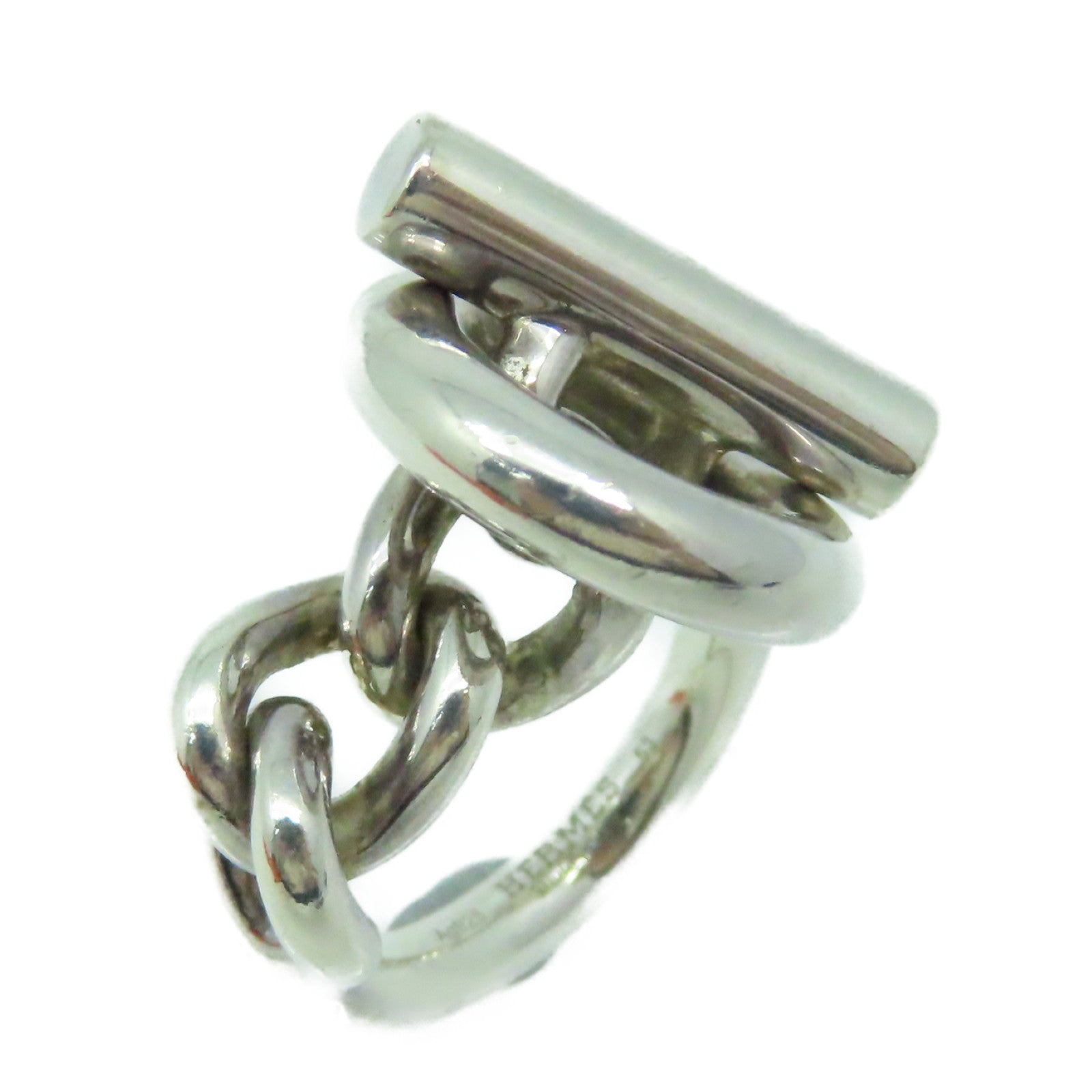HERMES 925純銀Croisette Ring戒指#53