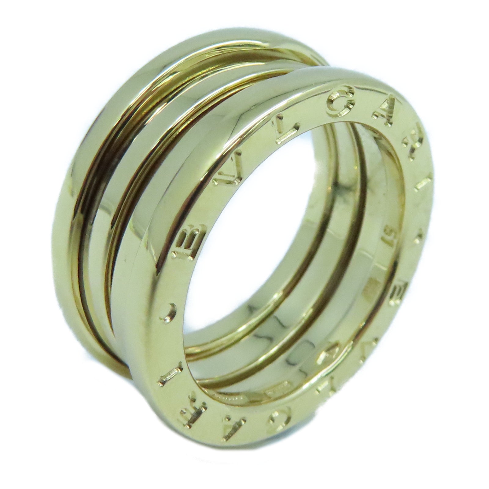 BVLGARI 18K黃金B-zero1 戒指US#5.25/BVLGARI#51