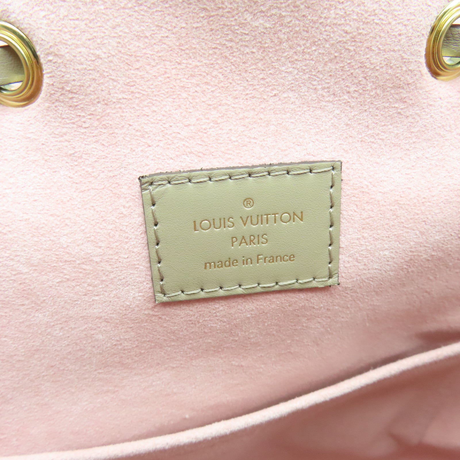 LOUIS VUITTON Monogram Empreinte Montsouris金扣背包米色