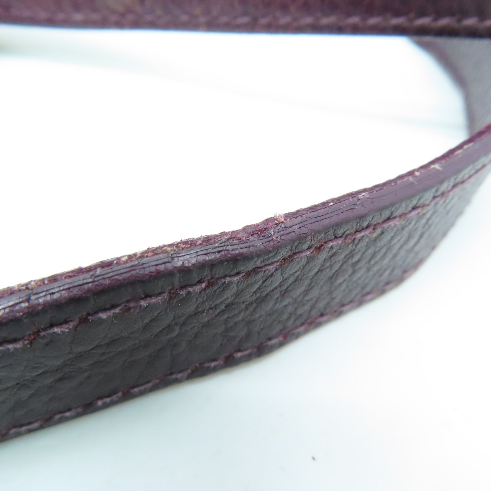 YVES SAINT LAURENT 【激減優惠】牛皮皮革Shoulder Bag手挽肩背兩用袋紫色/黑色