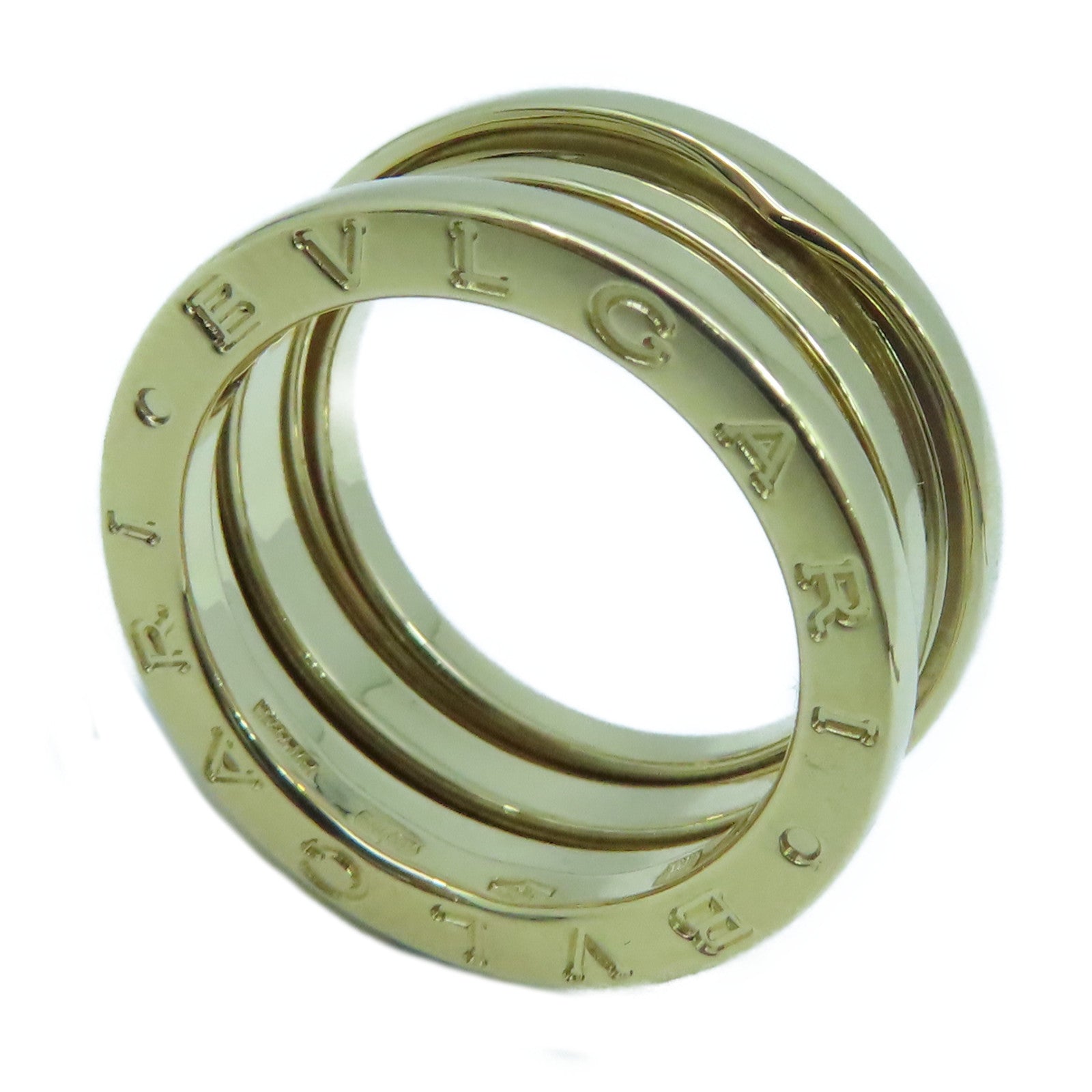 BVLGARI 18K黃金B-zero1 戒指US#5.25/BVLGARI#51