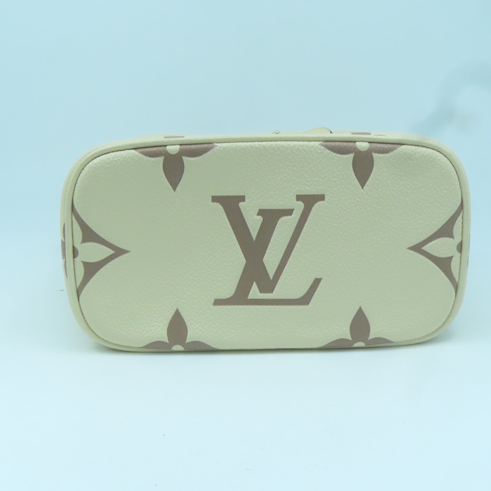 LOUIS VUITTON Empreinte Vanity PM金扣手挽肩背兩用袋米色