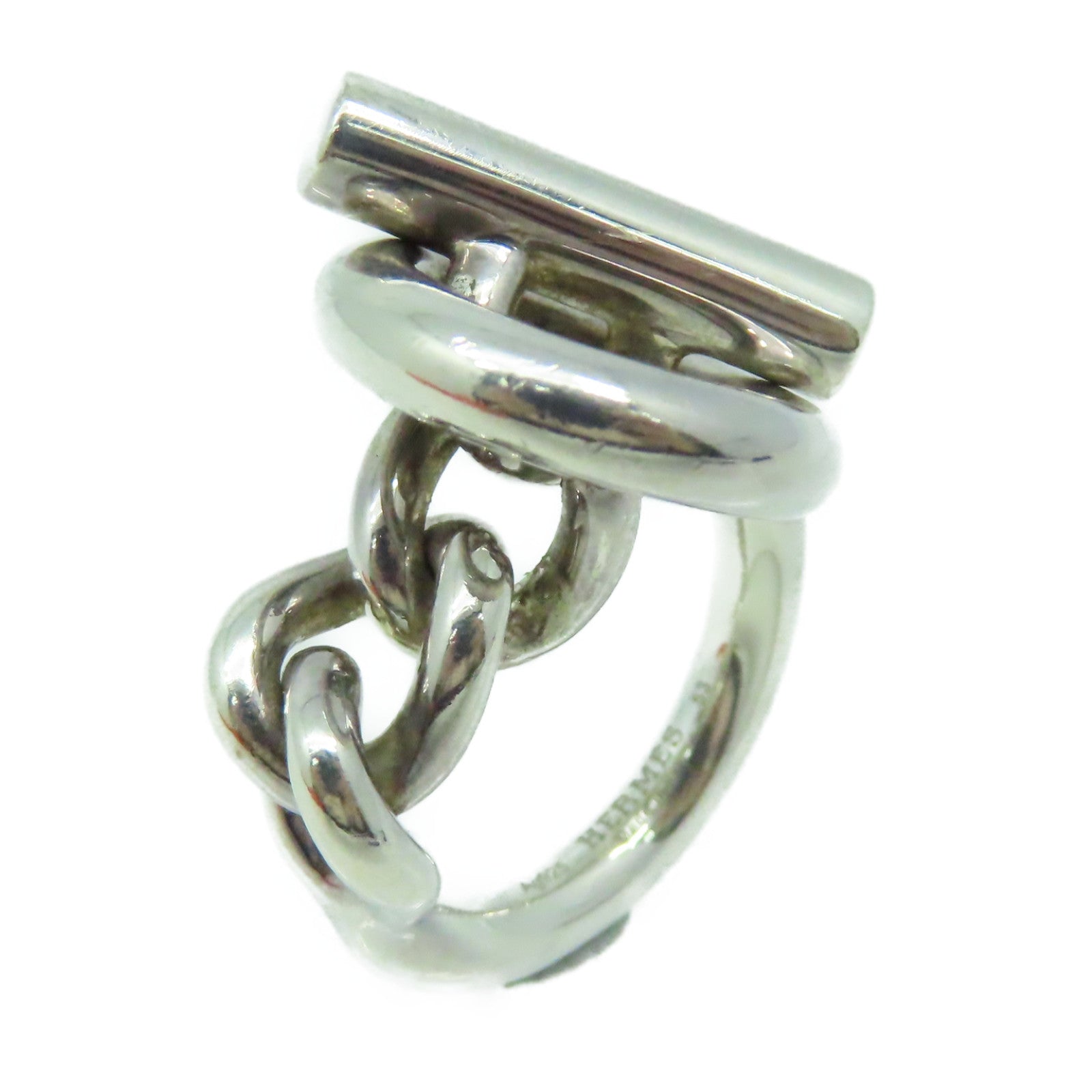 HERMES 925純銀Croisette Ring戒指#53