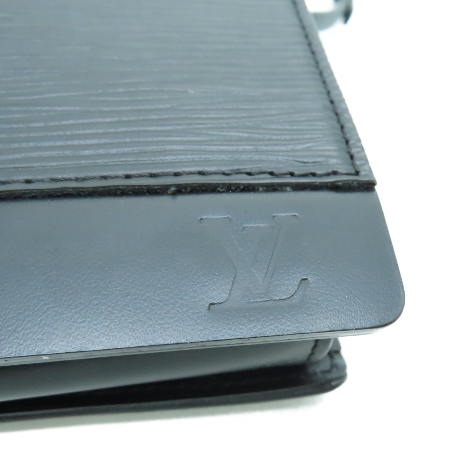 LOUIS VUITTON Epi皮革Honfleur金扣肩背袋黑色