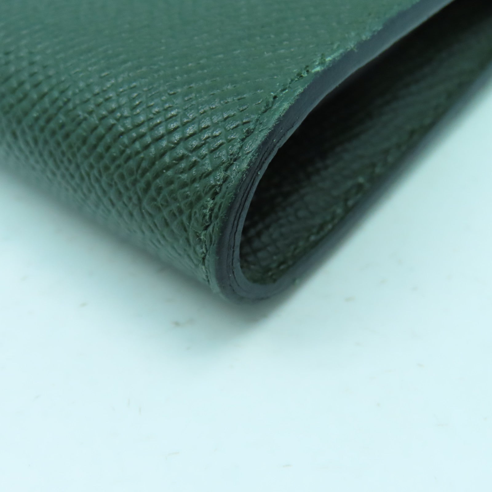 HERMES Epsom皮革Kelly Wallet金扣長錢包Vert Fonce祖母綠