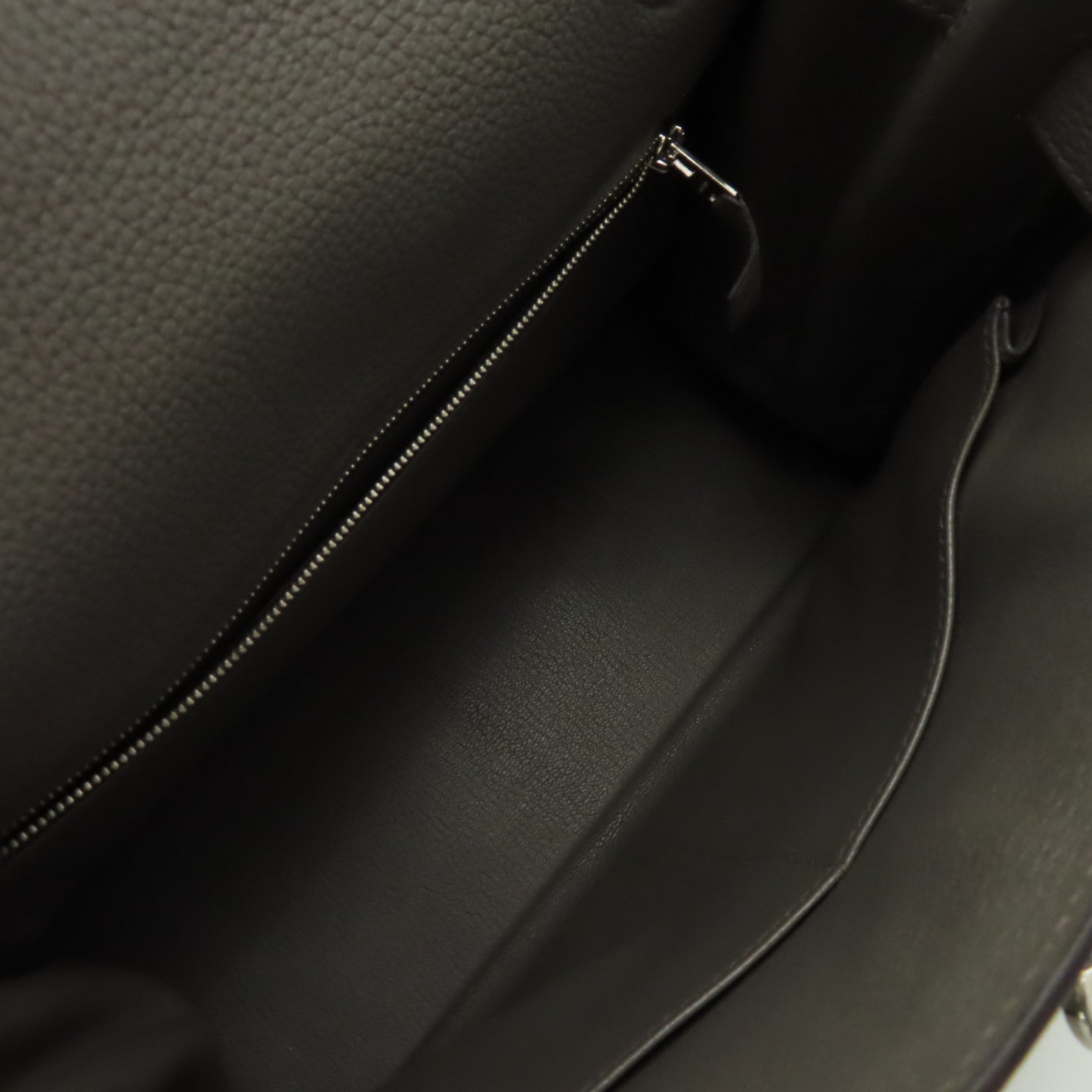 HERMES Togo皮革Kelly 28 2Way Hand Bag銀扣手挽肩背兩用袋錫灰色