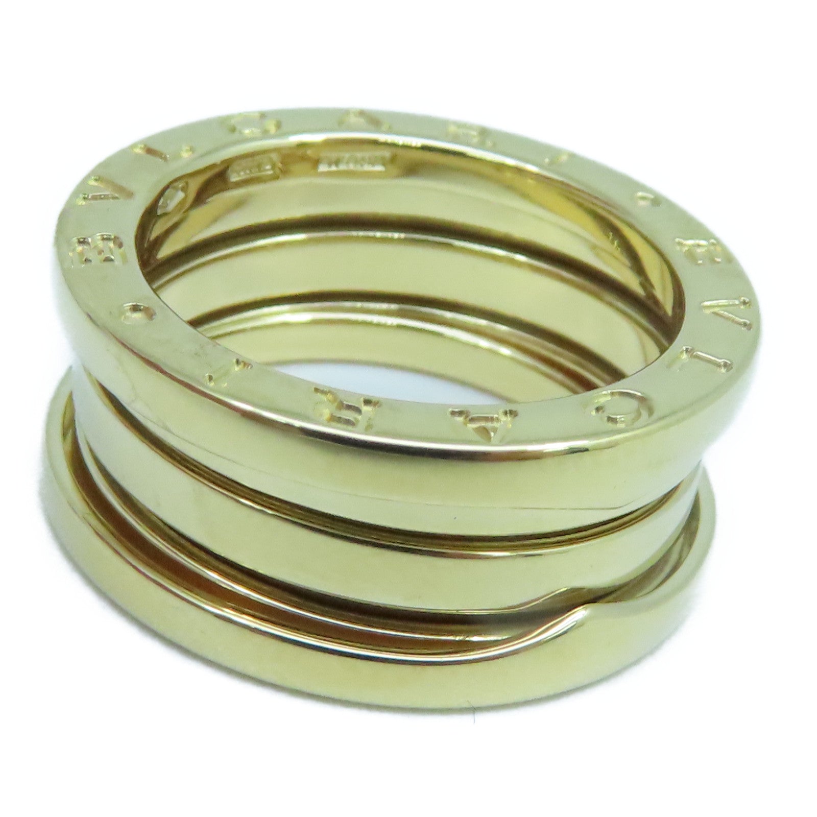 BVLGARI 18K黃金B-zero1 戒指US#5.25/BVLGARI#51