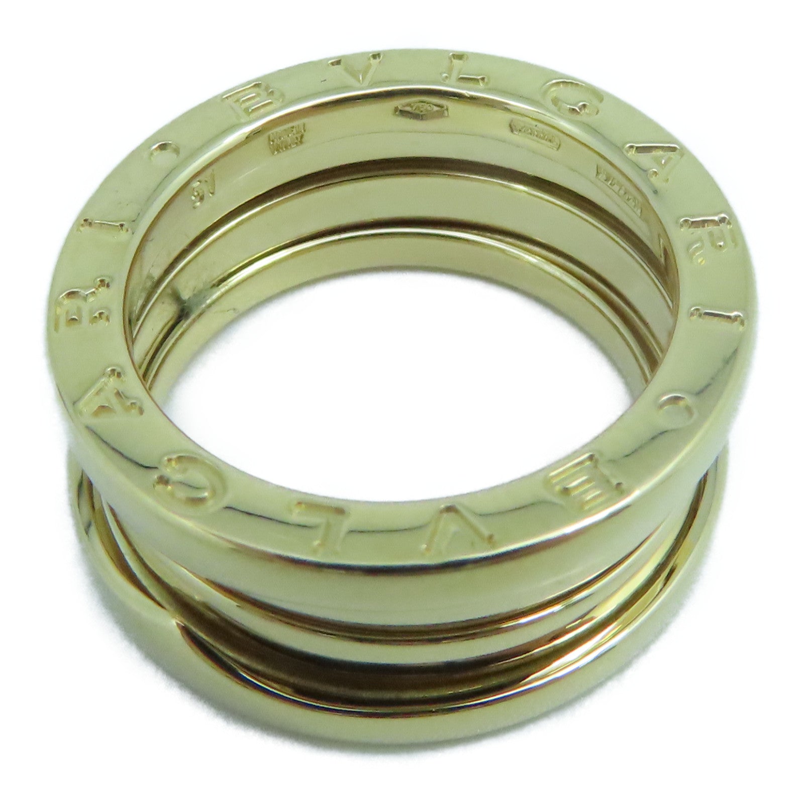 BVLGARI 18K黃金B-zero1 戒指US#5.25/BVLGARI#51