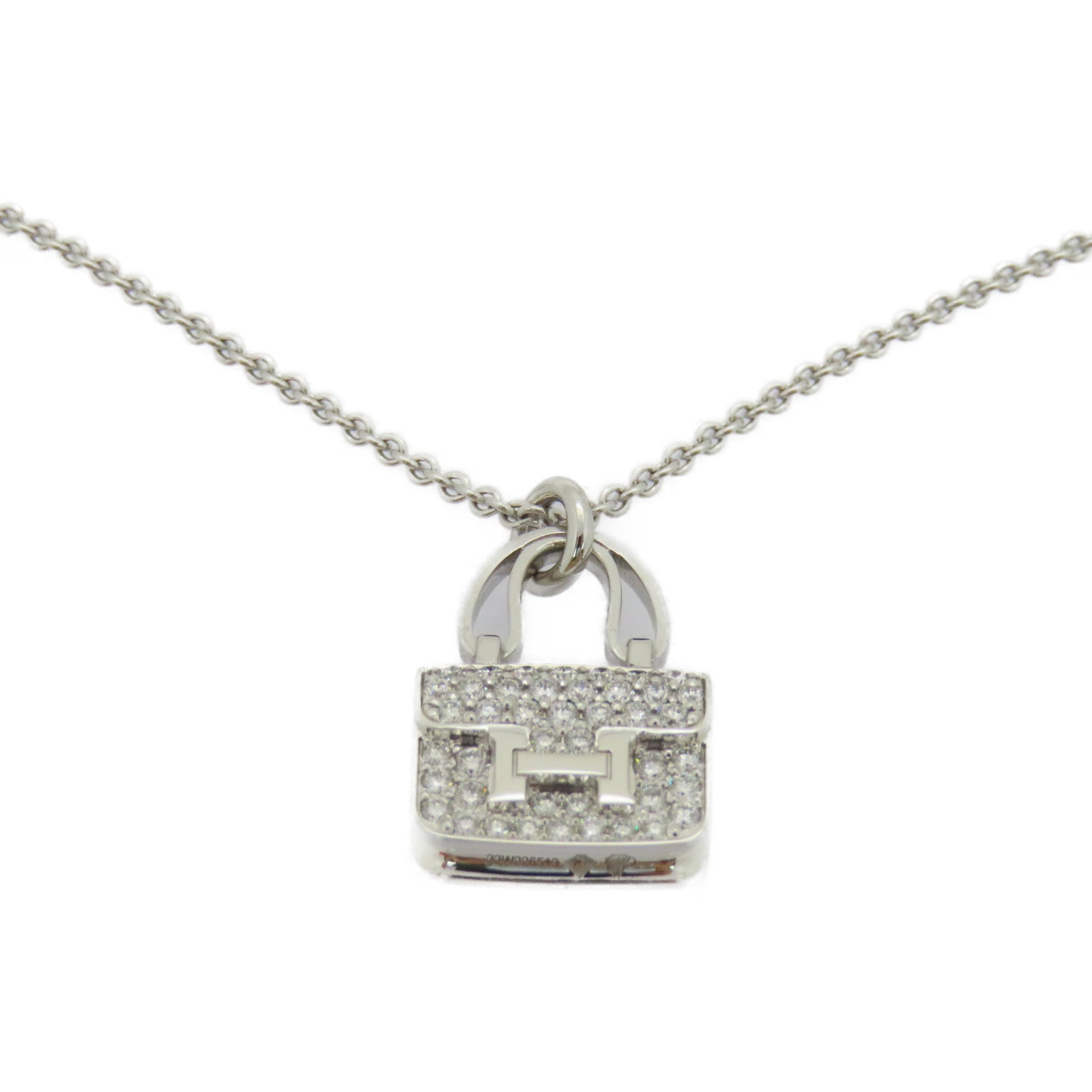 Hermes constance sales necklace white gold