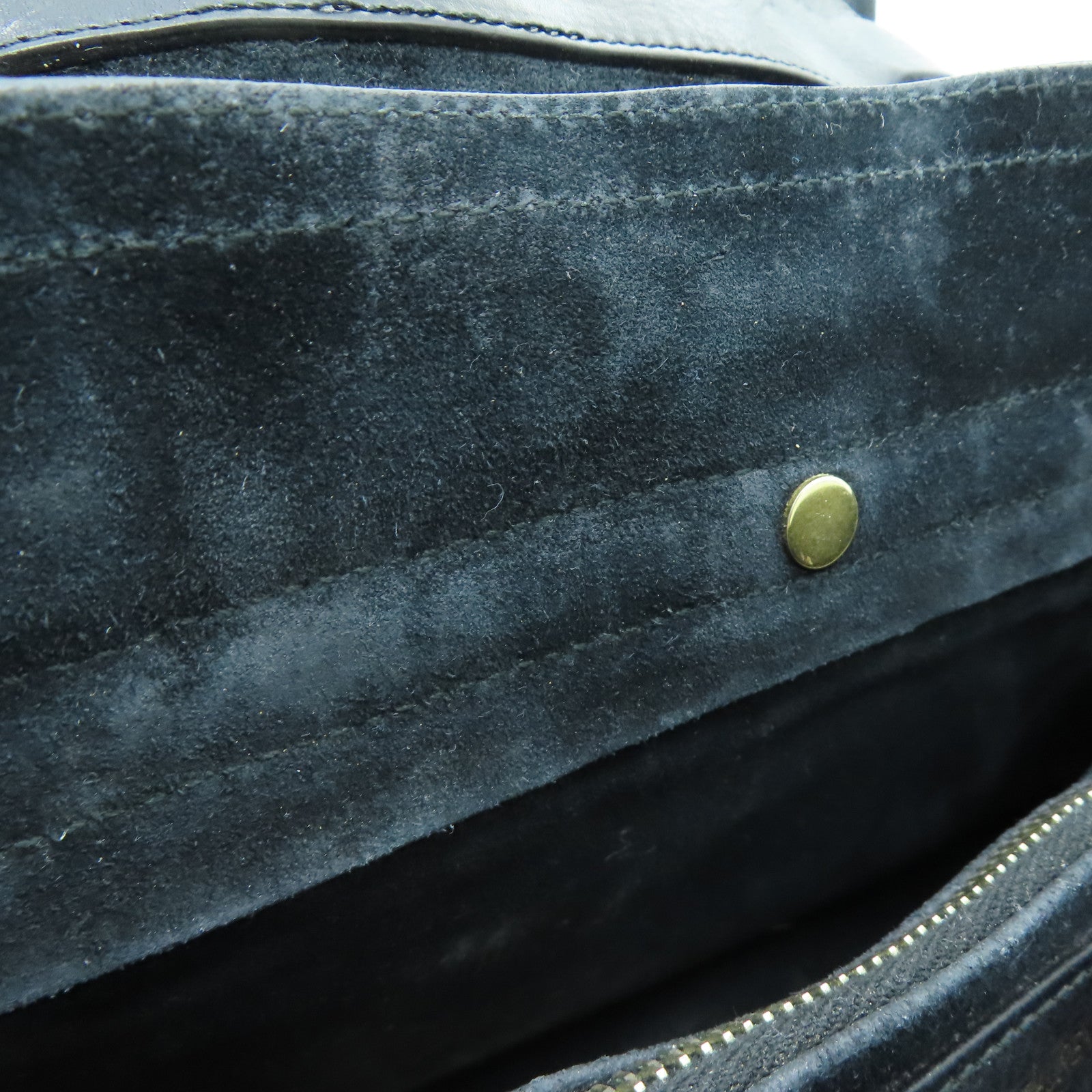 YVES SAINT LAURENT 【激減優惠】牛皮皮革Shoulder Bag手挽肩背兩用袋紫色/黑色