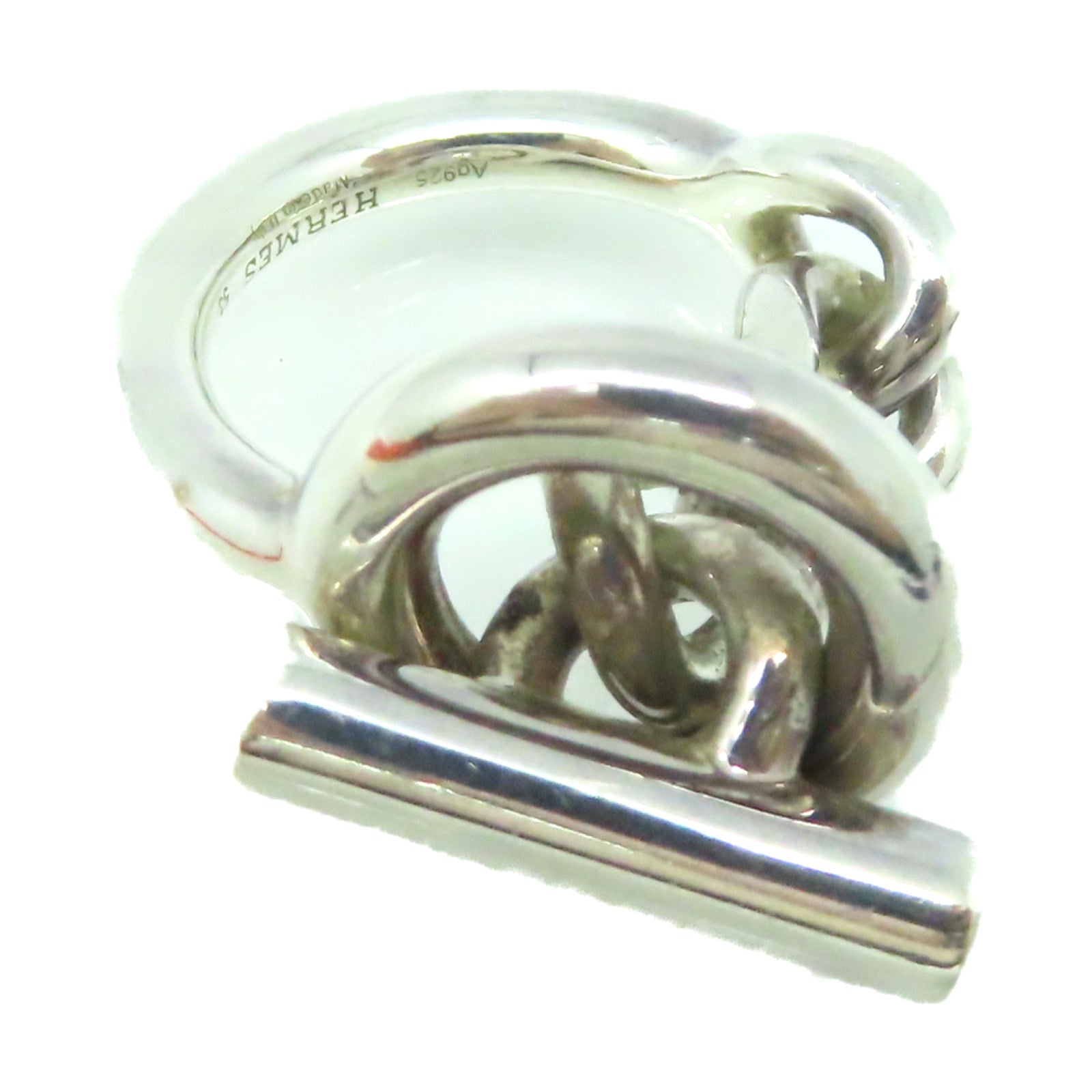 HERMES 925純銀Croisette Ring戒指#53