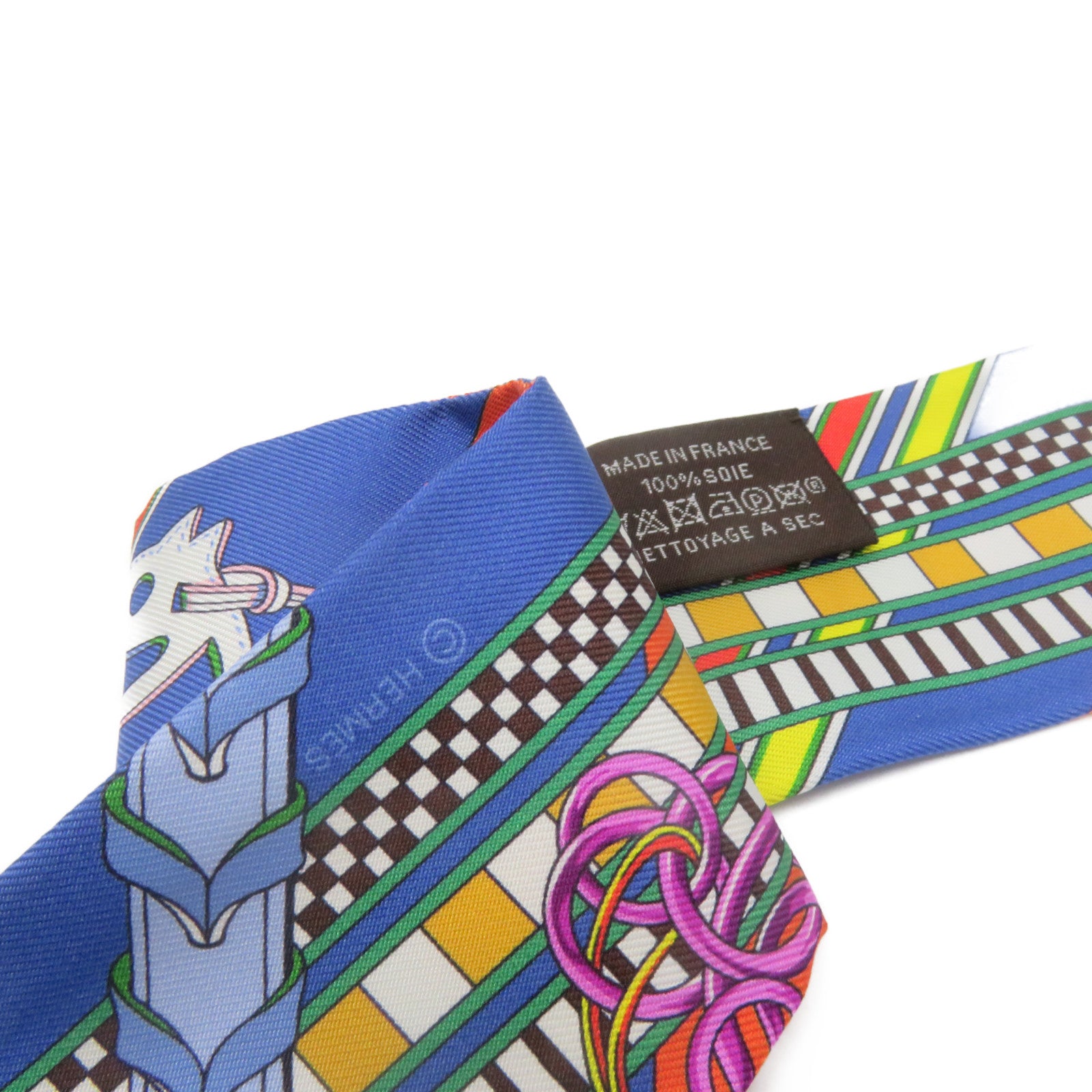 HERMES silk Twilly Scarf scarf color