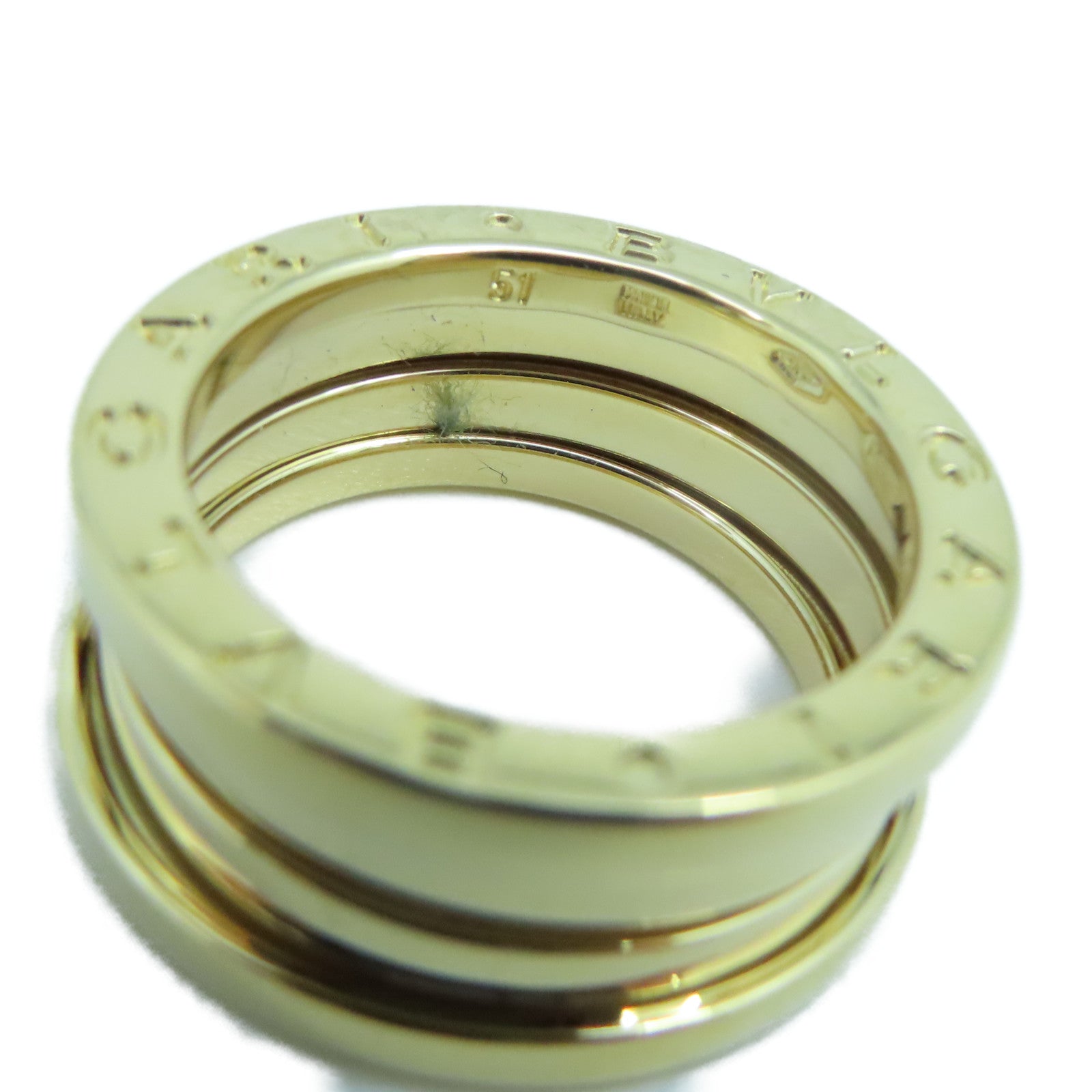 BVLGARI 18K黃金B-zero1 戒指US#5.25/BVLGARI#51