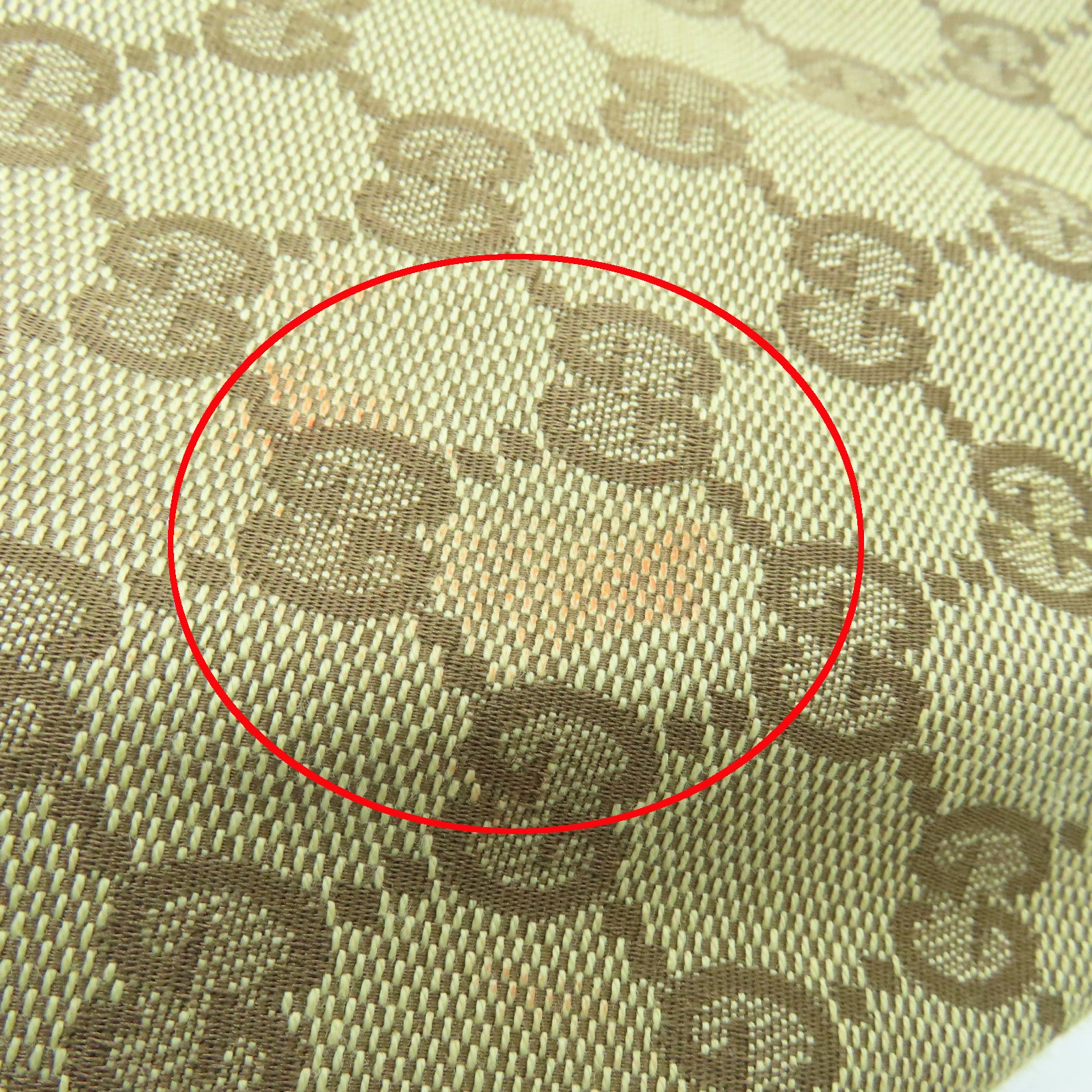 GUCCI 帆布Tote Bag銀扣手挽袋啡色