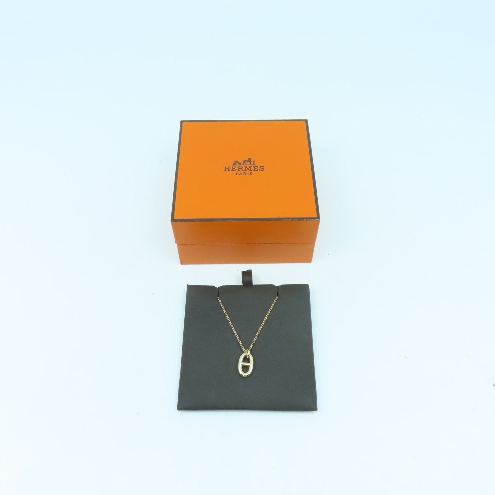 HERMES 18K玫瑰金Pendentif Farandole項鏈