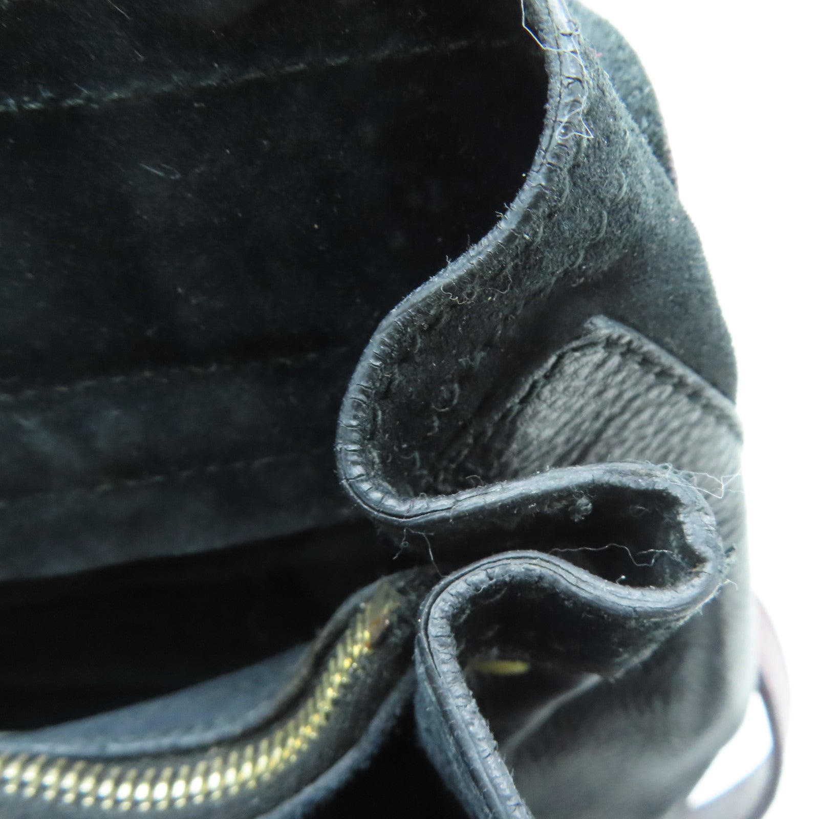 YVES SAINT LAURENT 【激減優惠】牛皮皮革Shoulder Bag手挽肩背兩用袋紫色/黑色