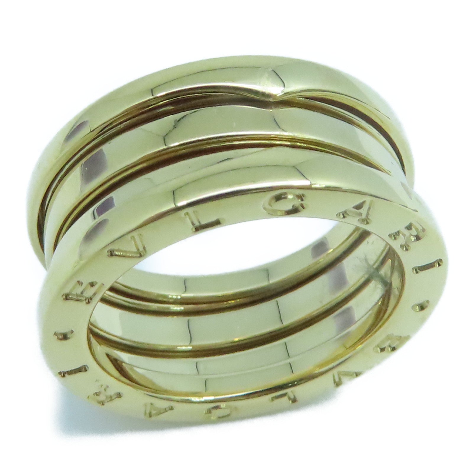 BVLGARI 18K黃金B-zero1 戒指US#5.25/BVLGARI#51