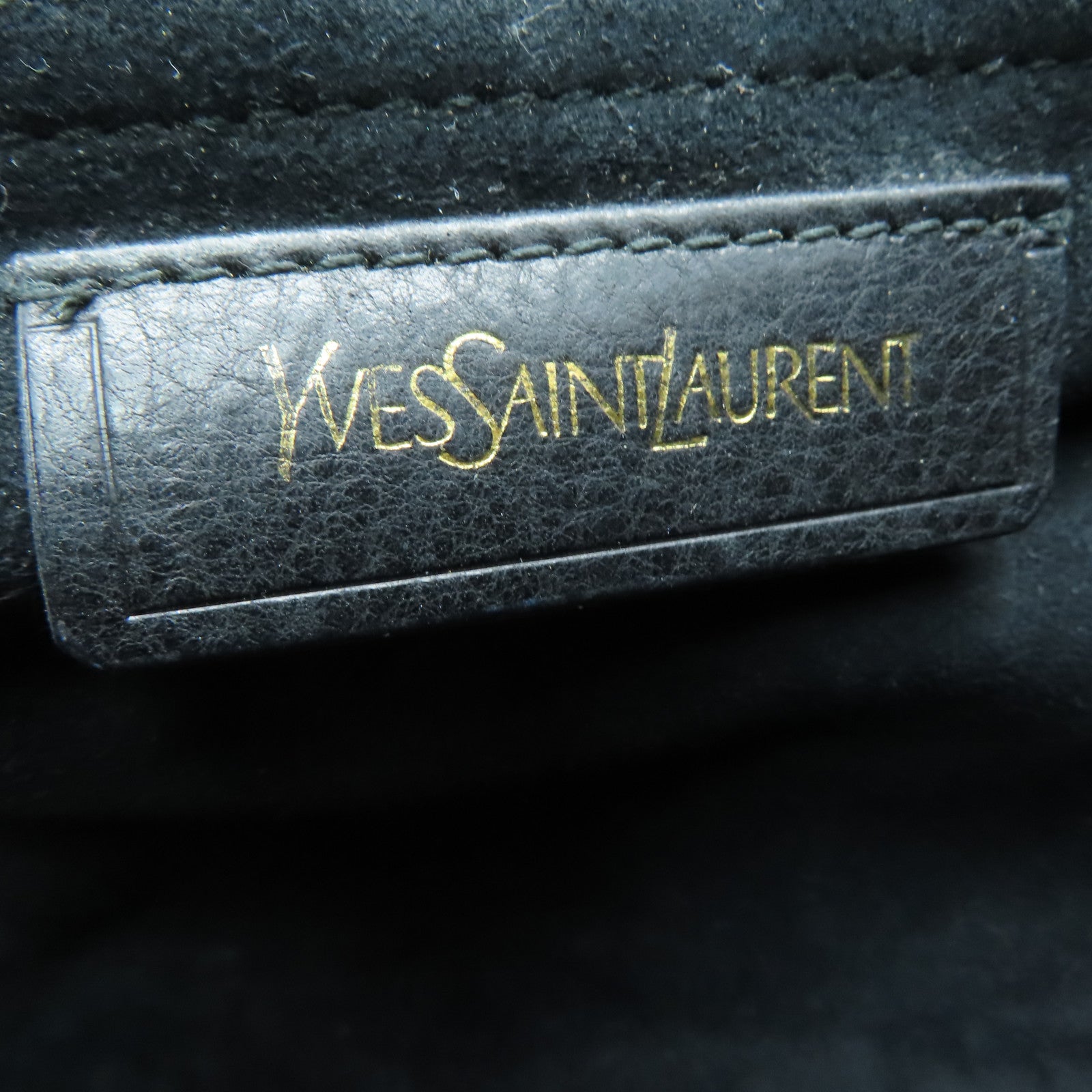 YVES SAINT LAURENT 【激減優惠】牛皮皮革Shoulder Bag手挽肩背兩用袋紫色/黑色