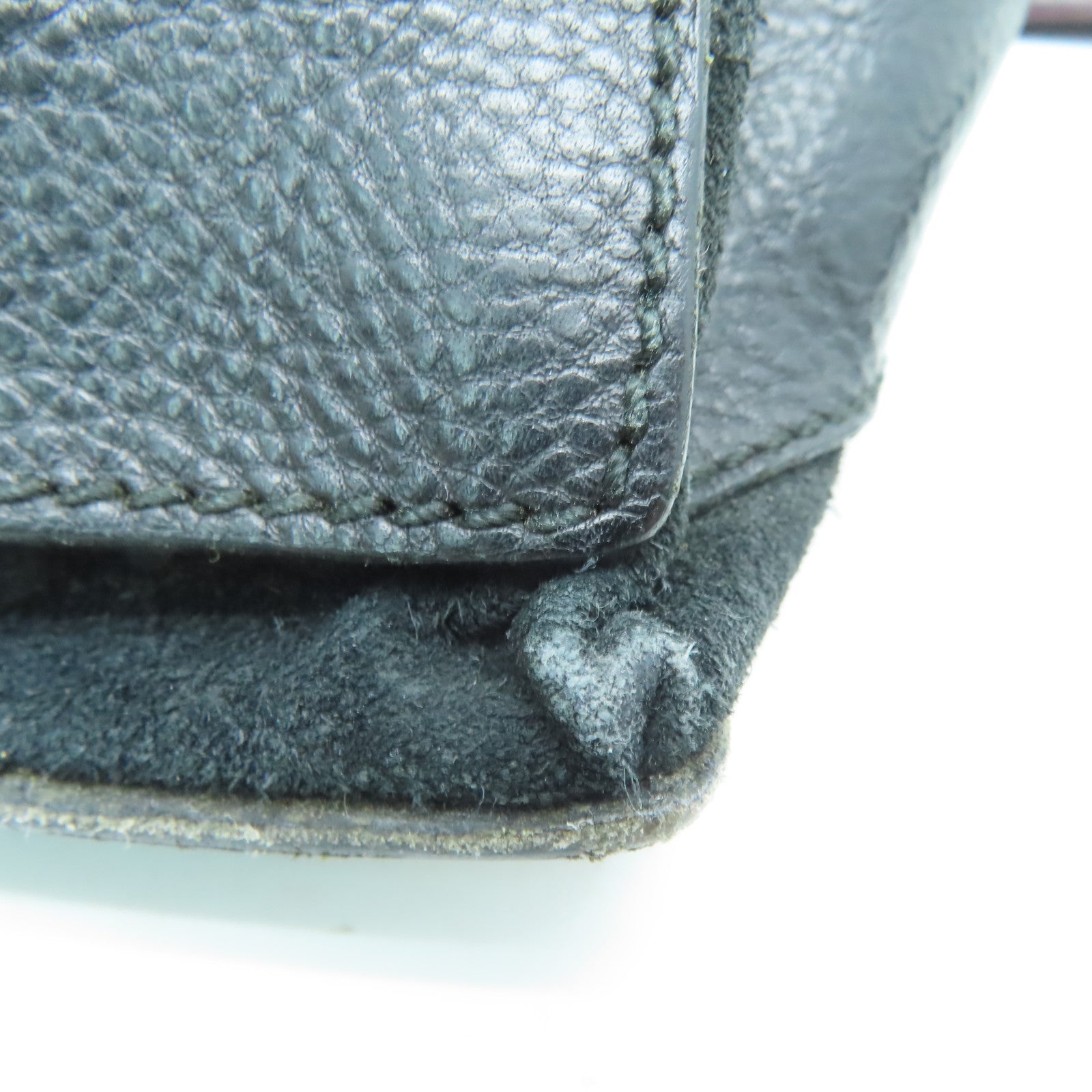 YVES SAINT LAURENT 【激減優惠】牛皮皮革Shoulder Bag手挽肩背兩用袋紫色/黑色