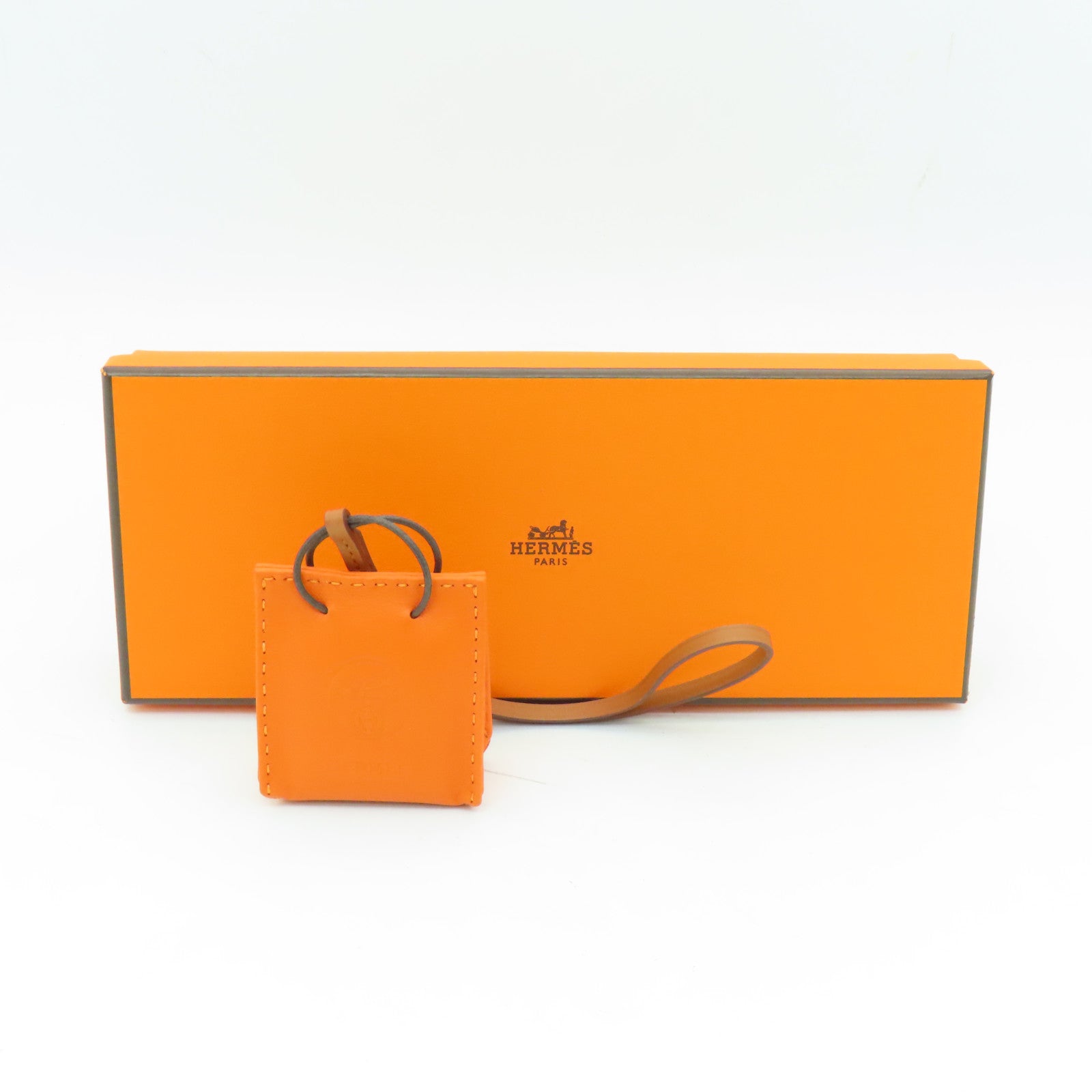 HERMES 【激減優惠】Swift皮革Charm掛飾橙色