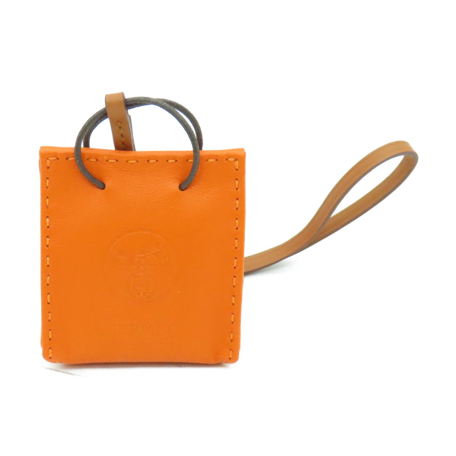 HERMES 【激減優惠】Swift皮革Charm掛飾橙色