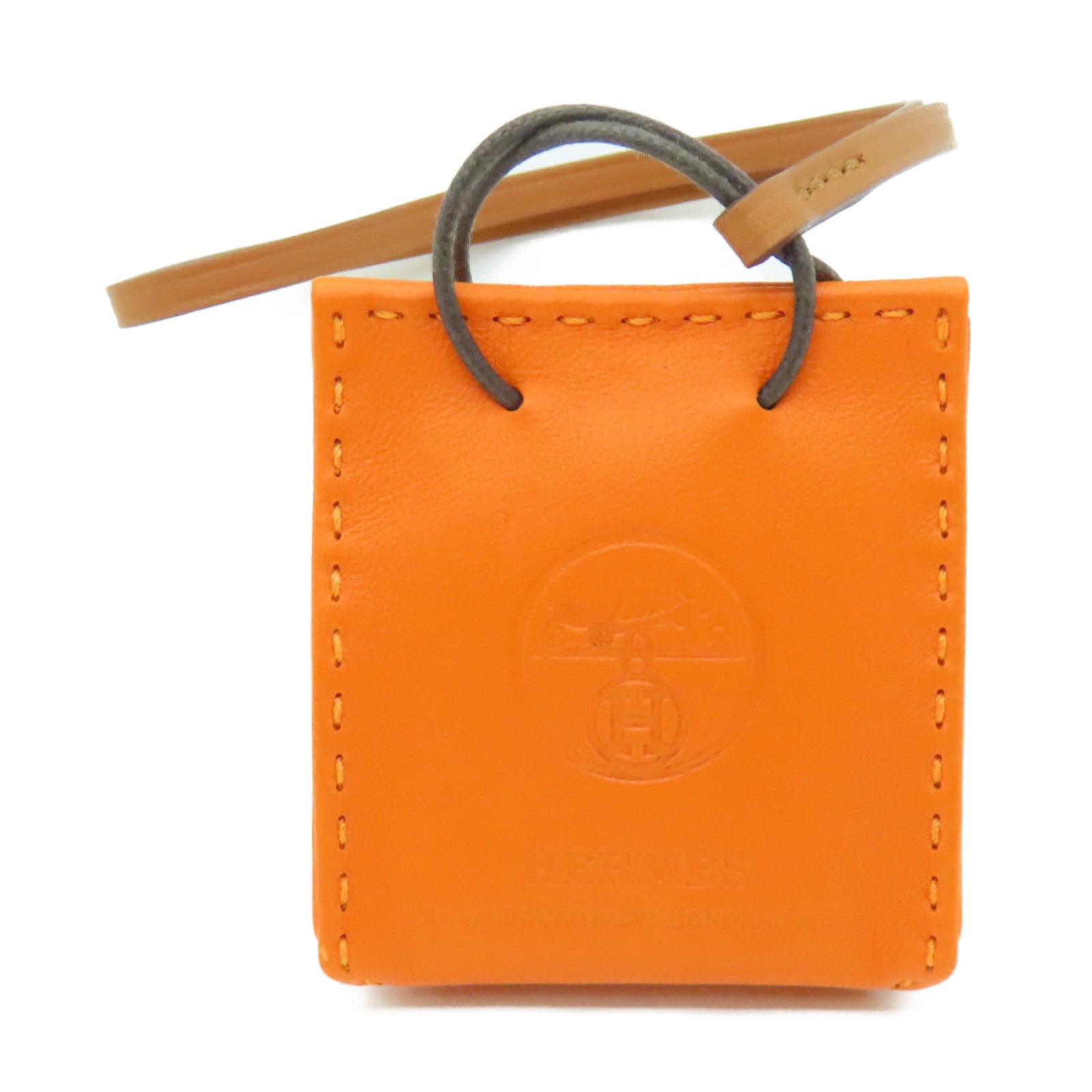 HERMES 【激減優惠】Swift皮革Charm掛飾橙色