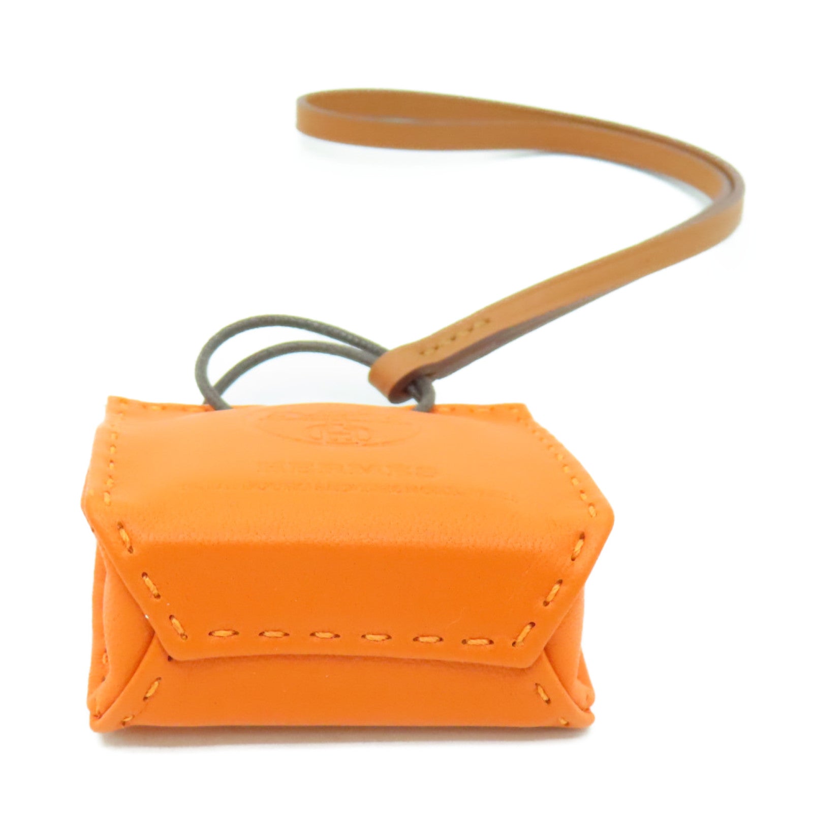HERMES 【激減優惠】Swift皮革Charm掛飾橙色