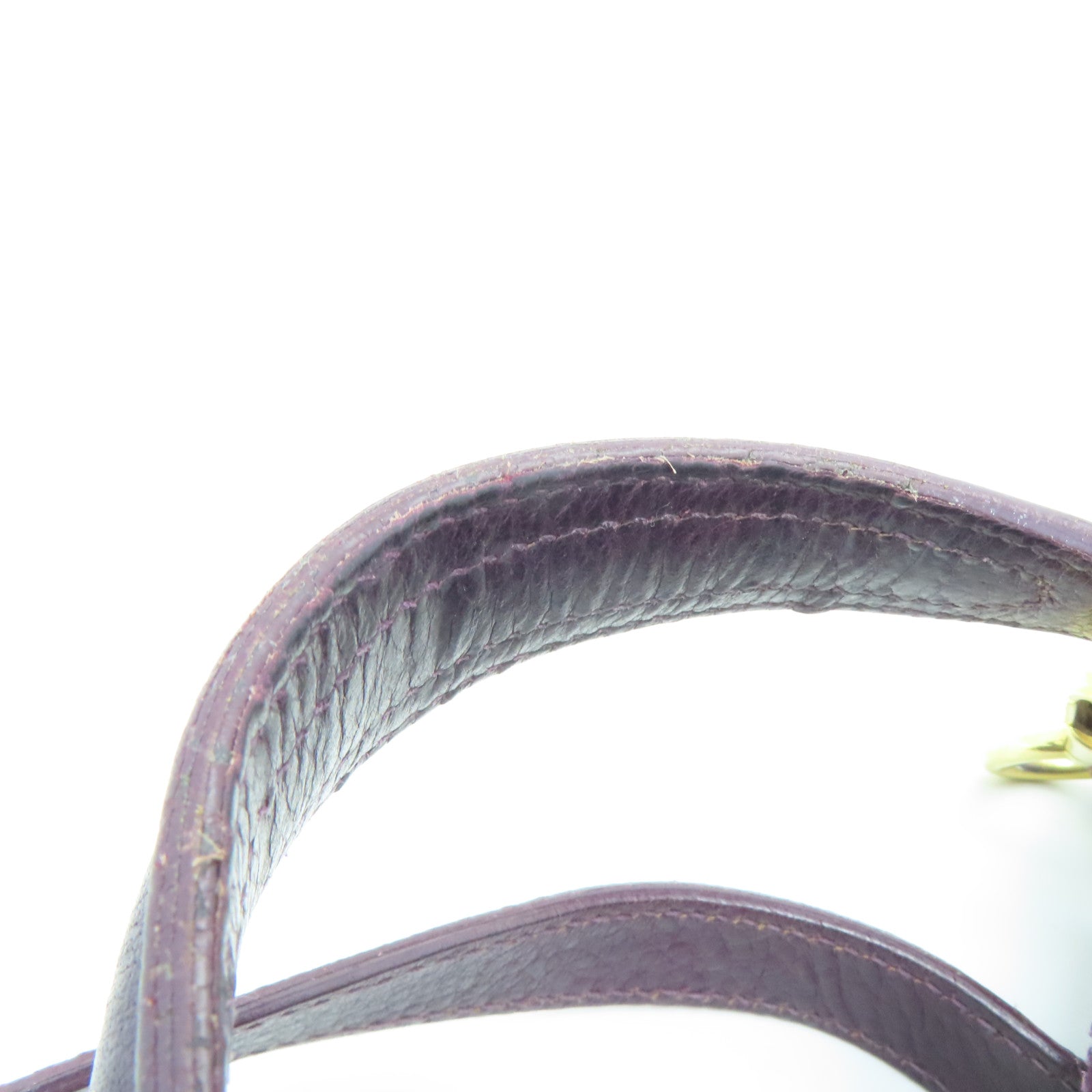 YVES SAINT LAURENT 【激減優惠】牛皮皮革Shoulder Bag手挽肩背兩用袋紫色/黑色