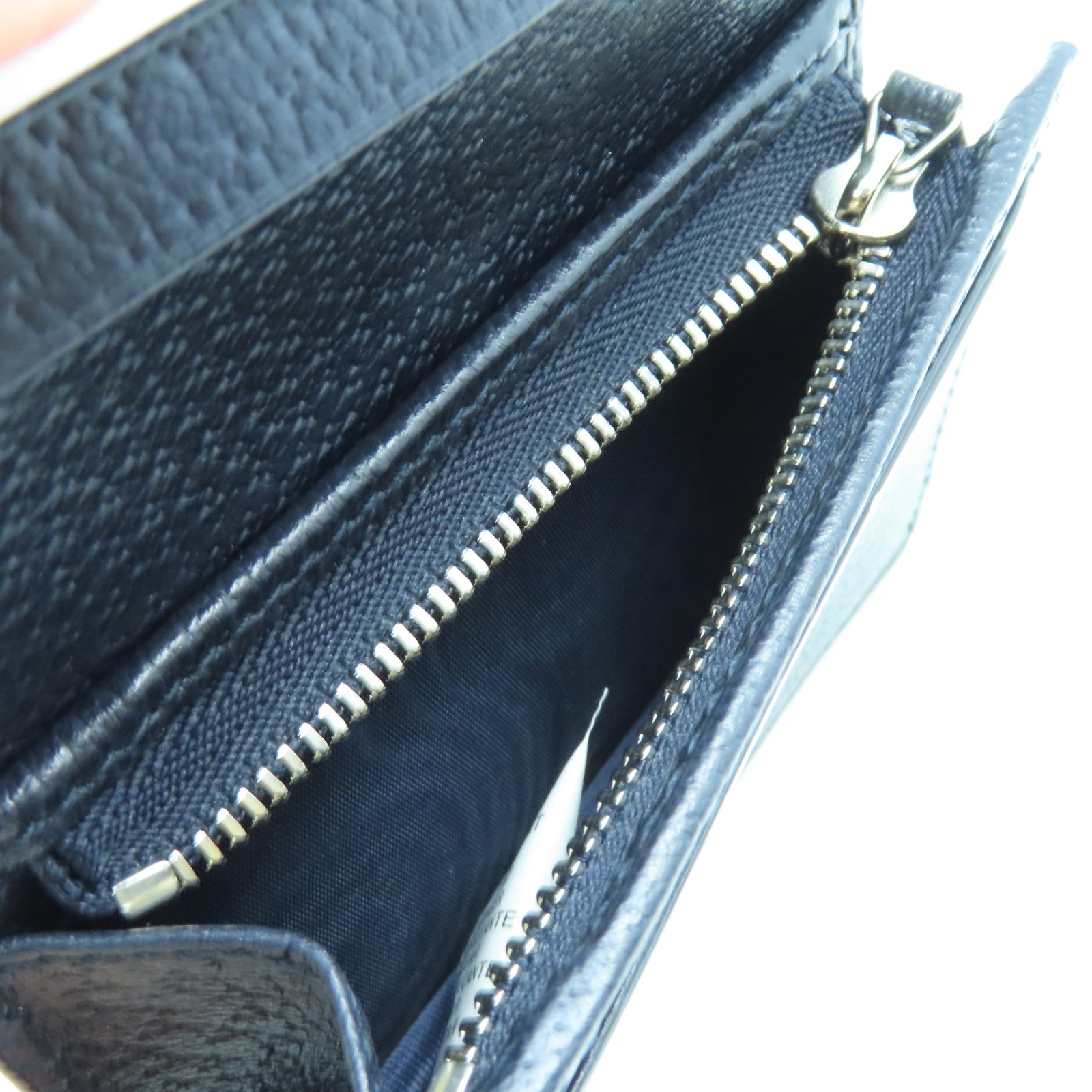 GUCCI 牛皮皮革GG Supreme Wallet銀扣錢包黑色