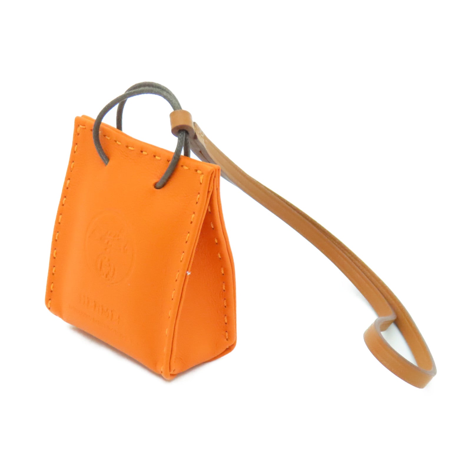 HERMES 【激減優惠】Swift皮革Charm掛飾橙色
