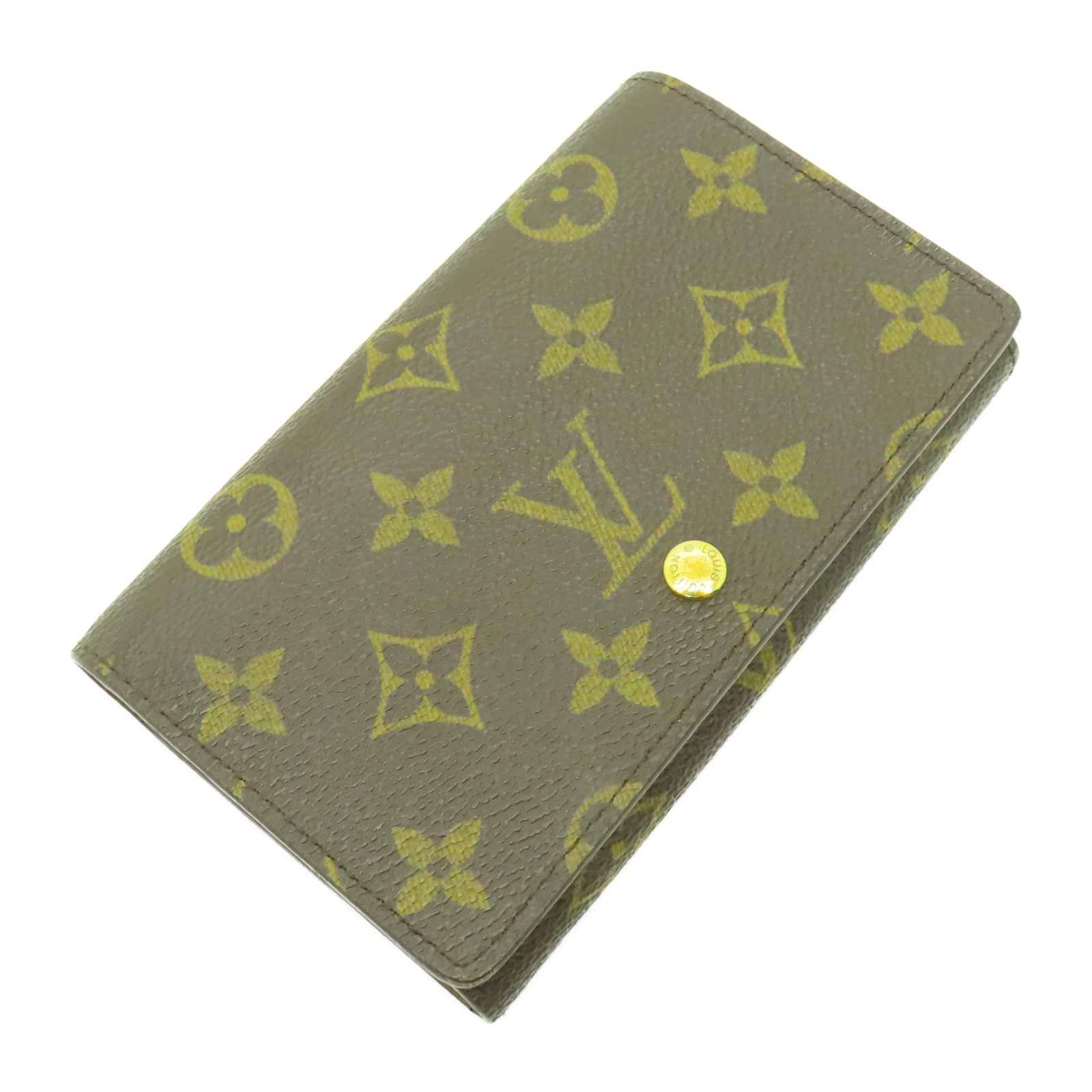LOUIS VUITTON Monogram Wallet金扣錢包啡色