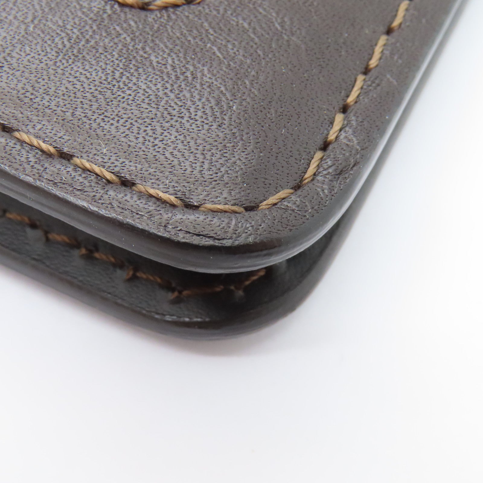 LOUIS VUITTON 【激減優惠】牛皮皮革Utah Porte錢包啡色