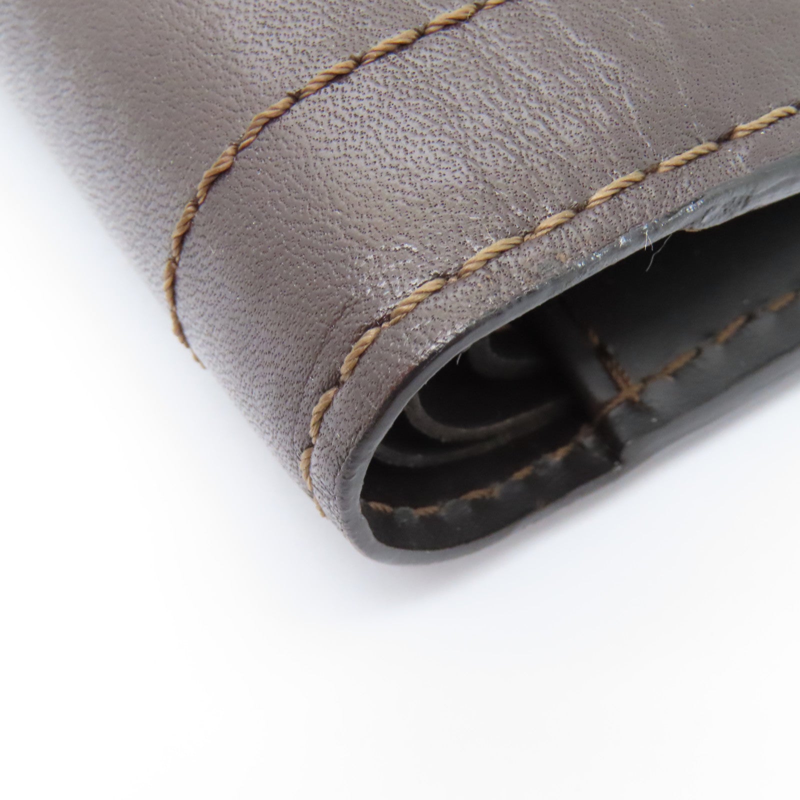 LOUIS VUITTON 【激減優惠】牛皮皮革Utah Porte錢包啡色
