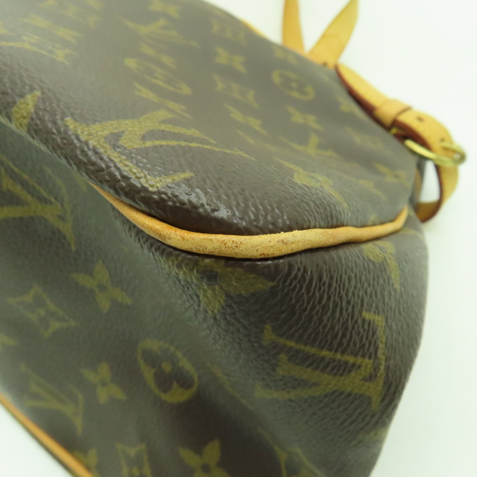 LOUIS VUITTON Monogram Batignolles Horizontal金扣肩背袋棕色
