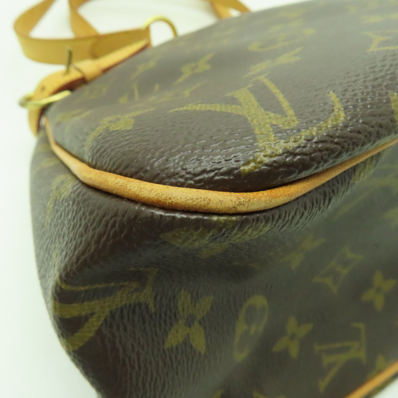 LOUIS VUITTON Monogram Batignolles Horizontal金扣肩背袋棕色