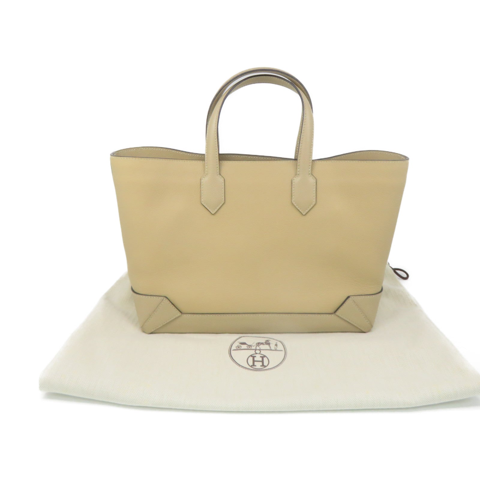 HERMES [Sharp Discount] Evercolor Leather/Epsom Leather MaxiBox
