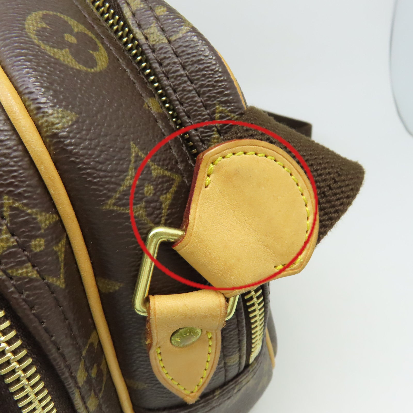 LOUIS VUITTON Monogram Reporter PM Shoulder Bag肩背袋啡色