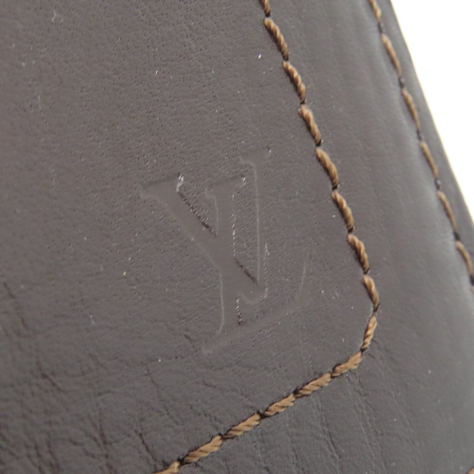 LOUIS VUITTON 【激減優惠】牛皮皮革Utah Porte錢包啡色