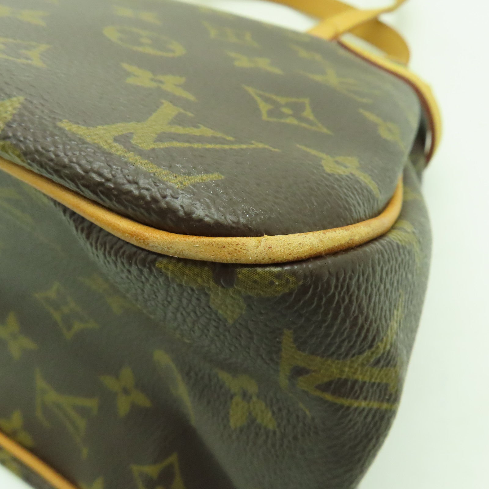 LOUIS VUITTON Monogram Batignolles Horizontal金扣肩背袋棕色