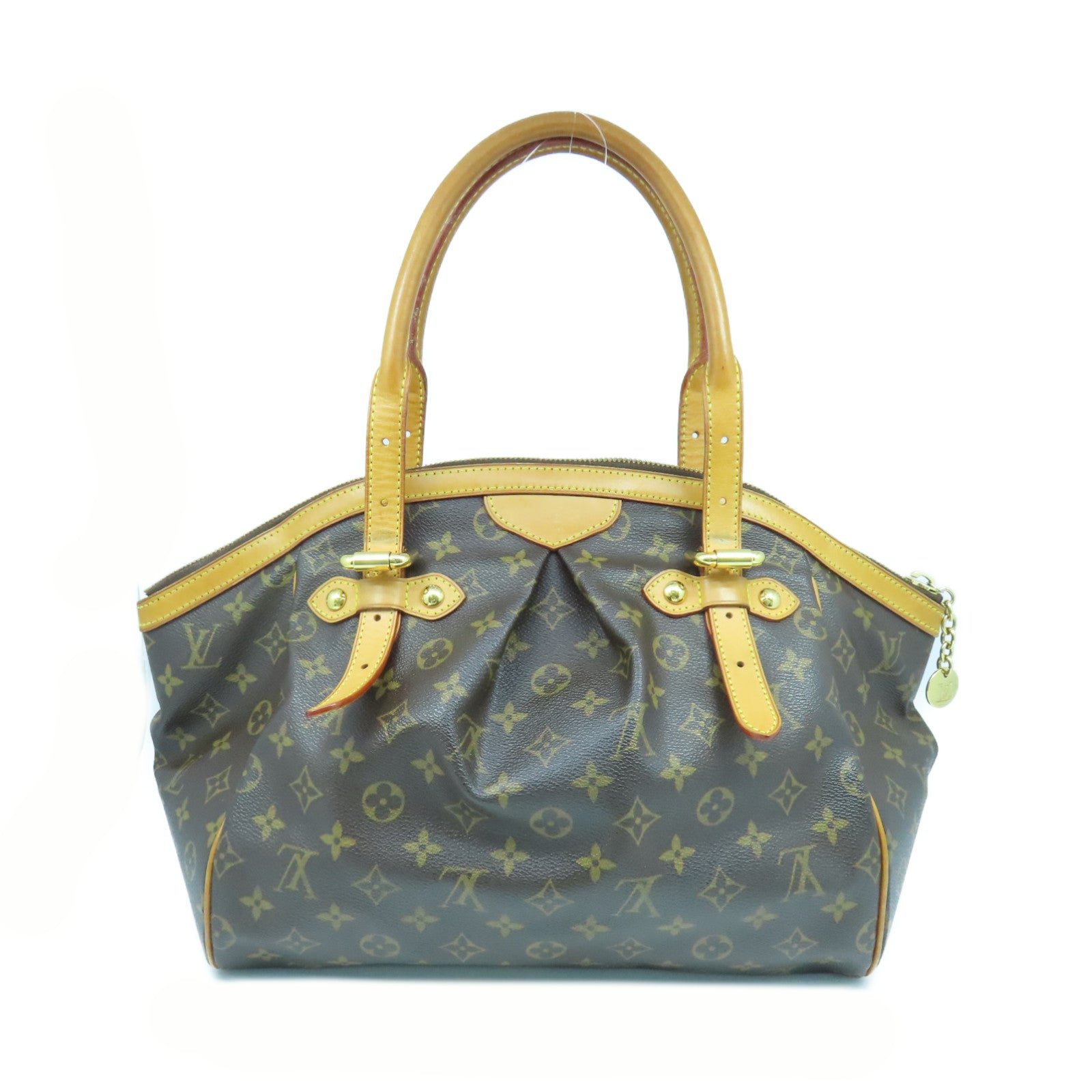 LOUIS VUITTON Monogram Tivoli GM金扣肩背袋啡色