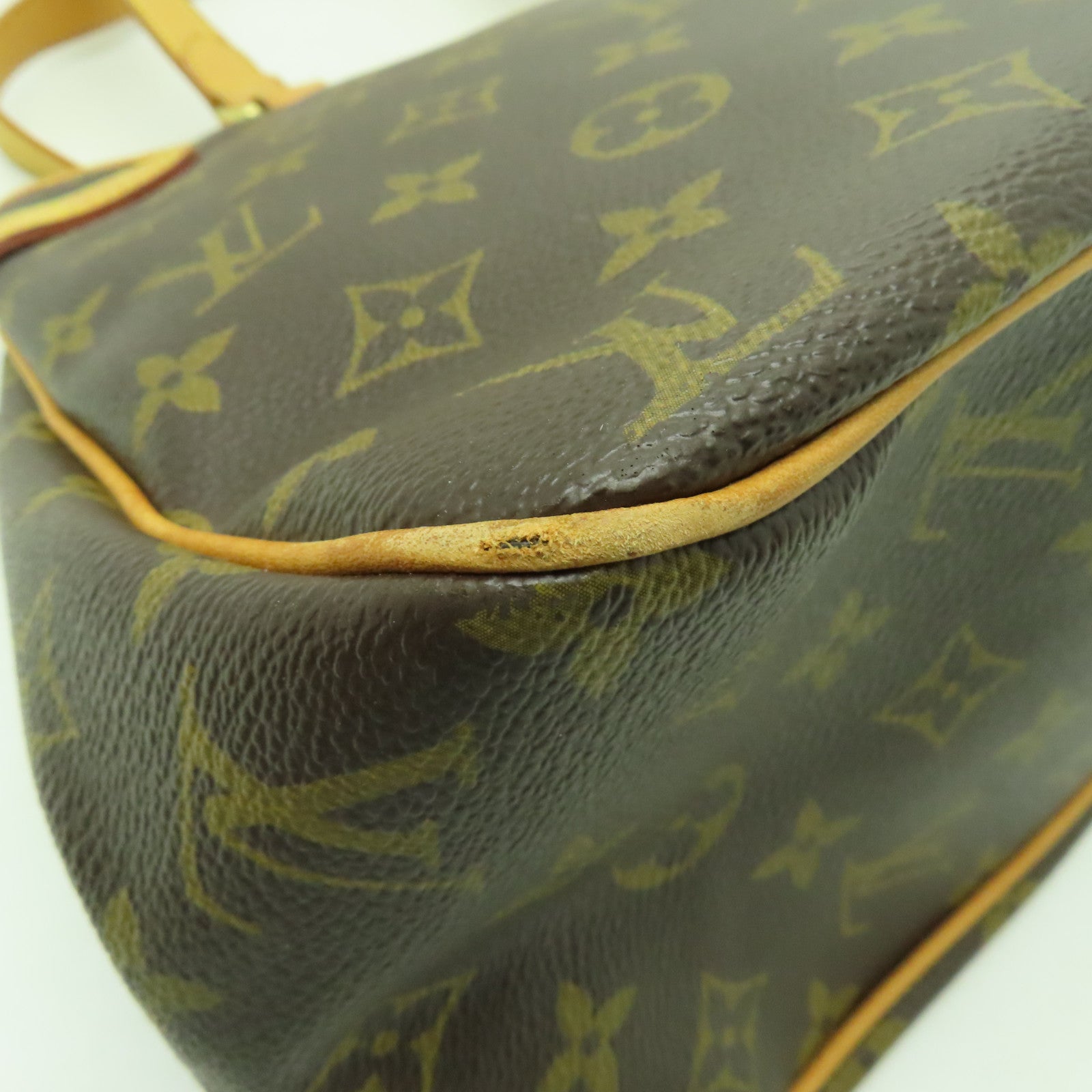 LOUIS VUITTON Monogram Batignolles Horizontal金扣肩背袋棕色