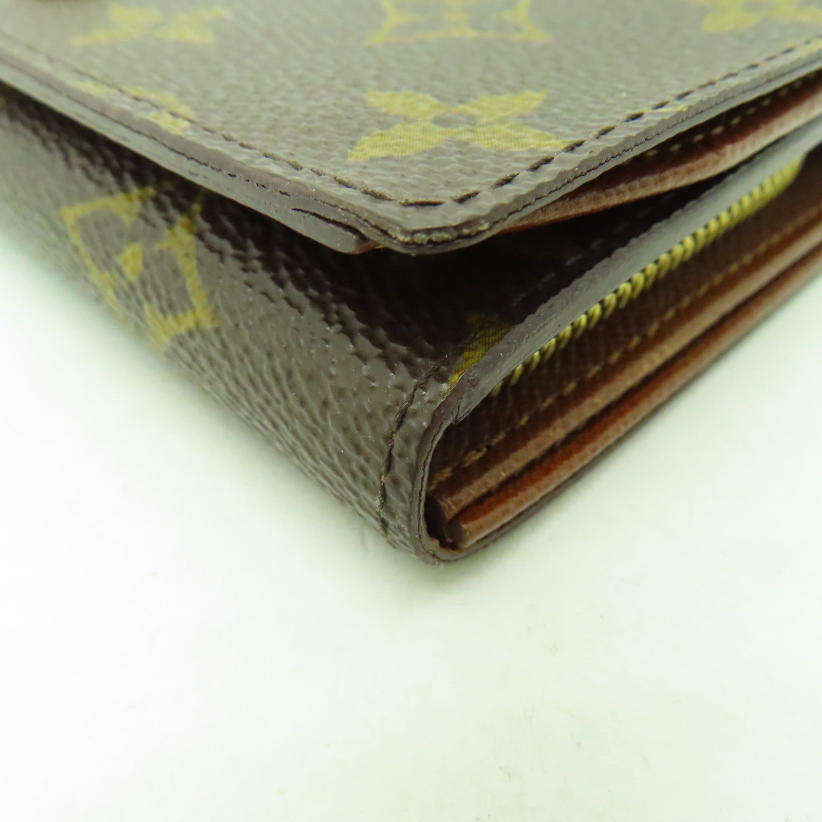 LOUIS VUITTON Monogram Wallet金扣錢包啡色