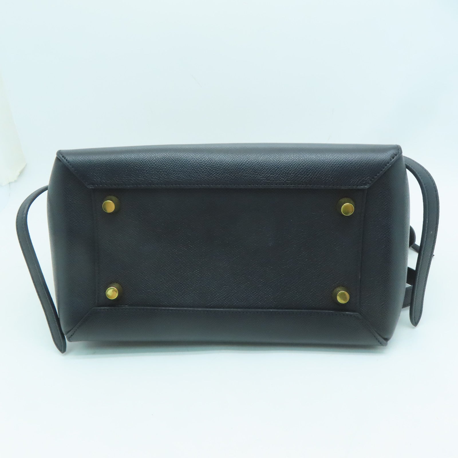 CELINE 【激減優惠】牛皮皮革Belt Bag金扣手挽肩背兩用袋黑色