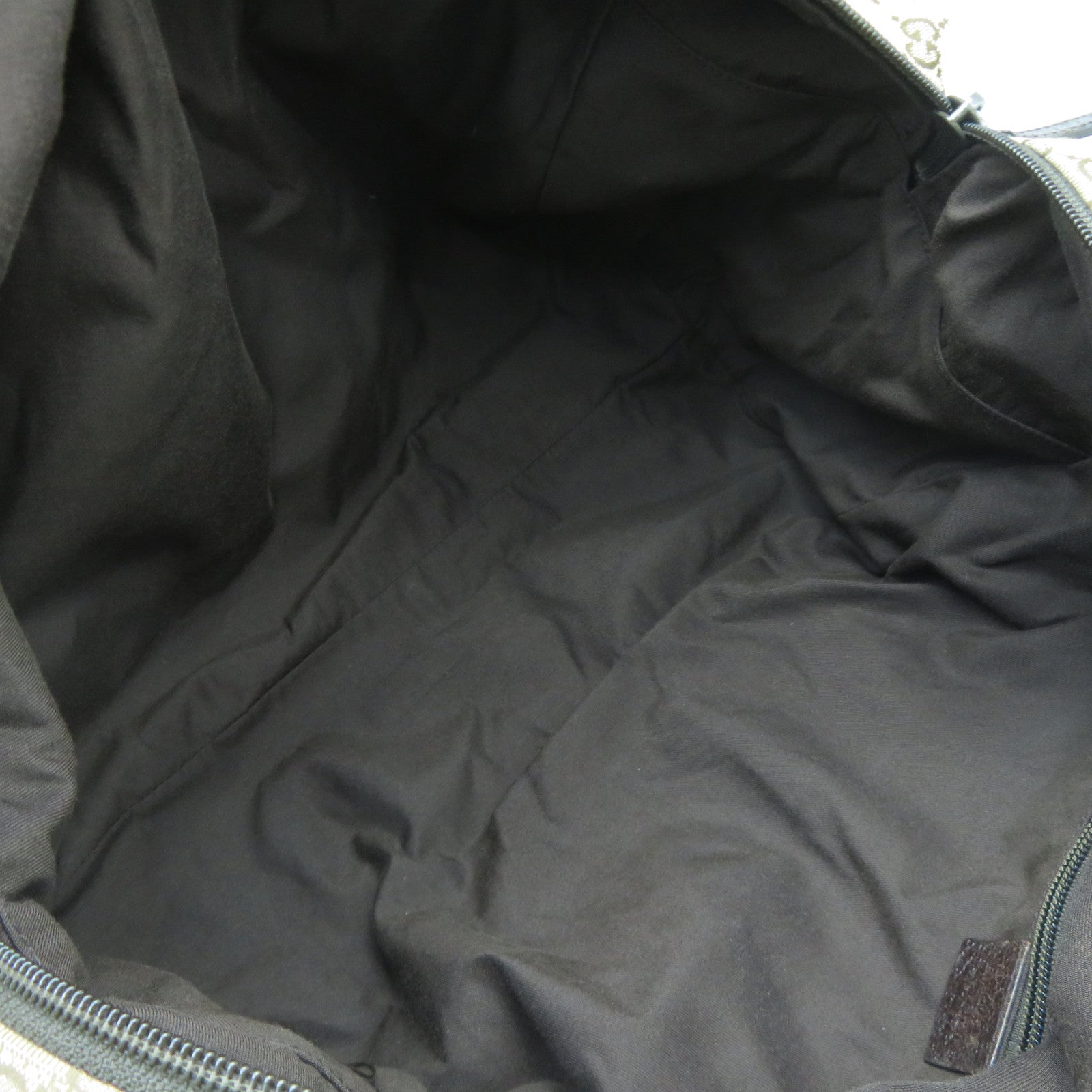 GUCCI 帆布Tote Bag銀扣手挽袋啡色