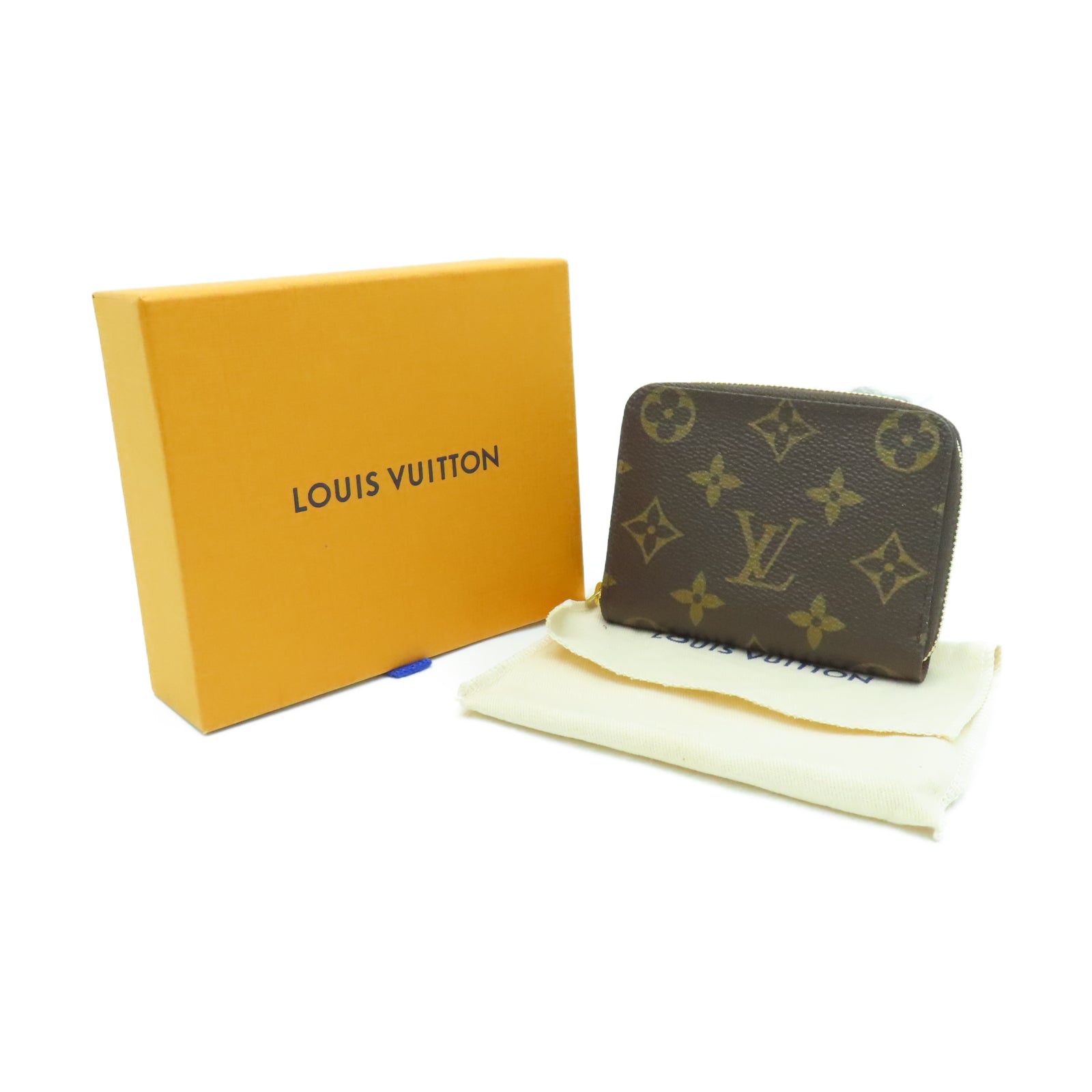 LOUIS VUITTON Monogram Zippy Coin Purse金扣錢包啡色