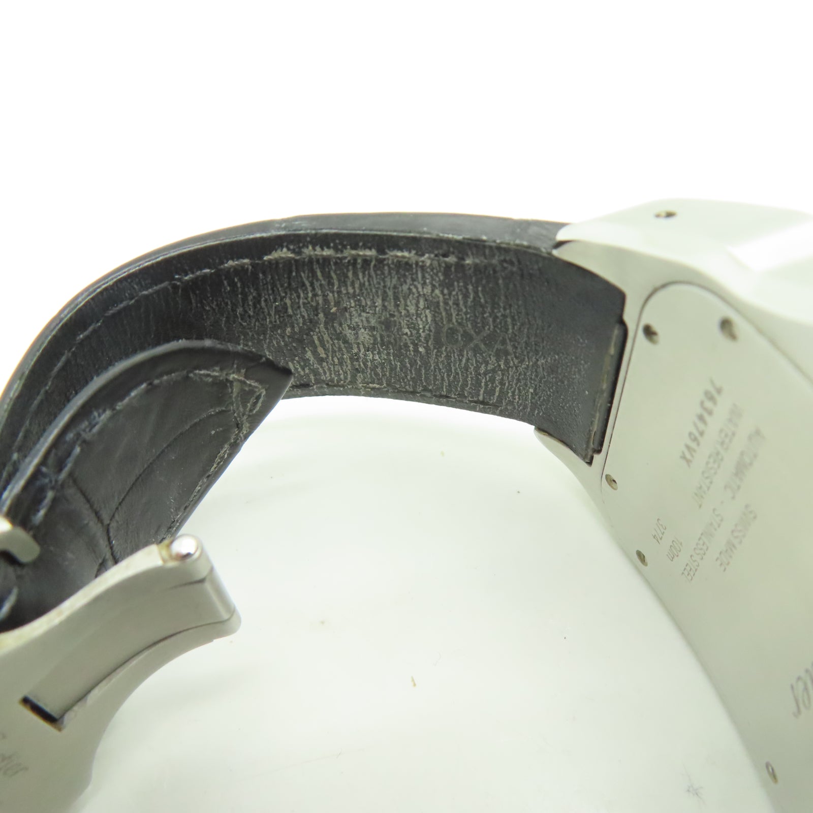 CARTIER Santos 100 Stainless Steel Watch Automatic Movement White